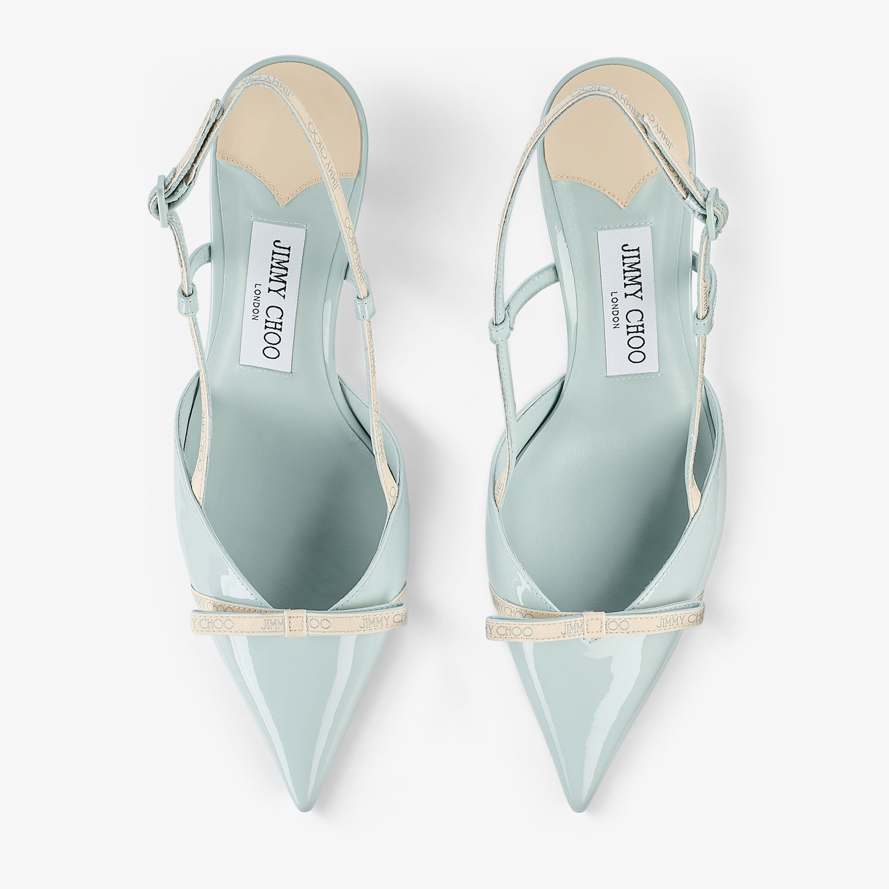 Camila 65 |Light Verde Patent Slingback Pumps | JIMMY CHOO