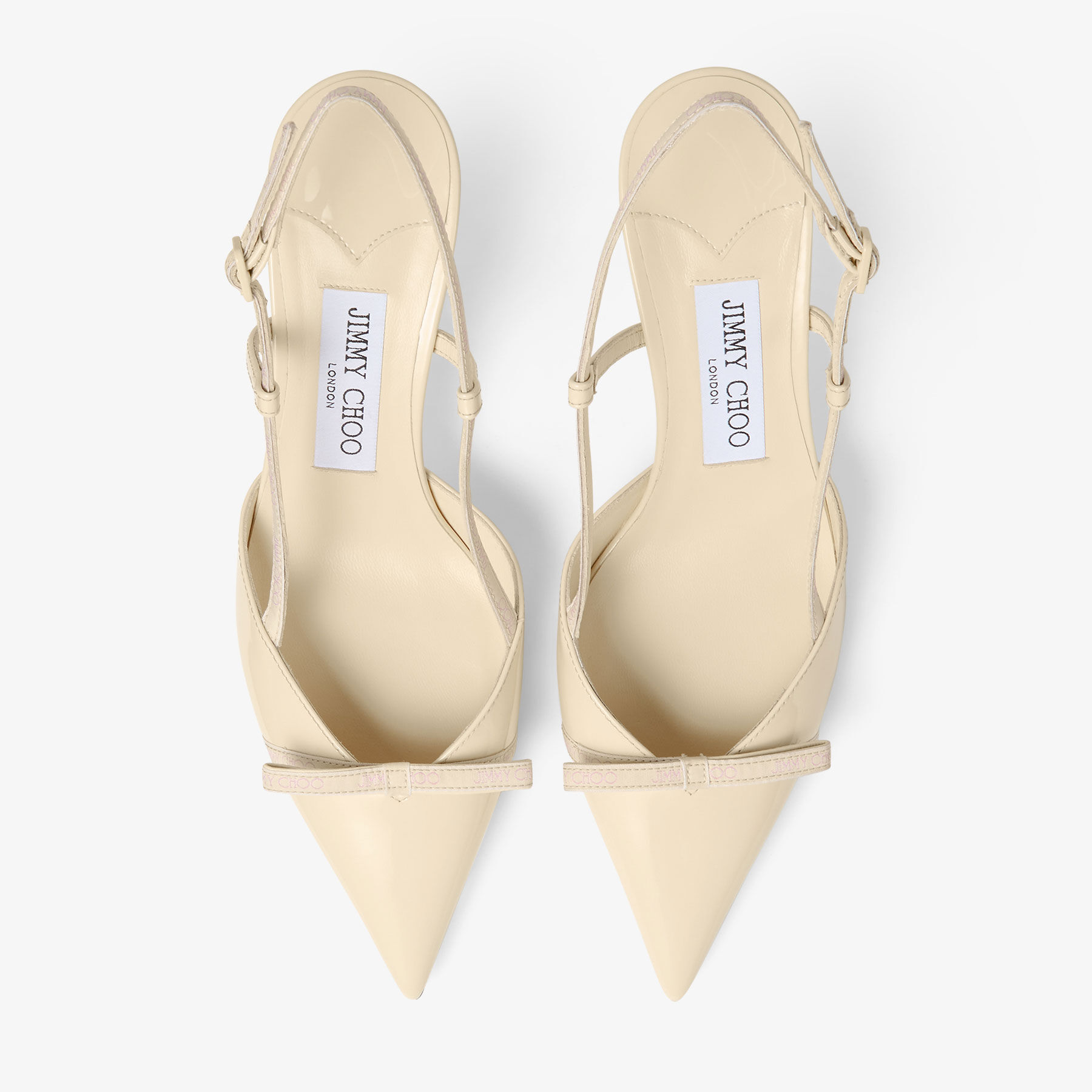 Camila 65 |Buttermilk Patent Leather Slingback Pumps | JIMMY