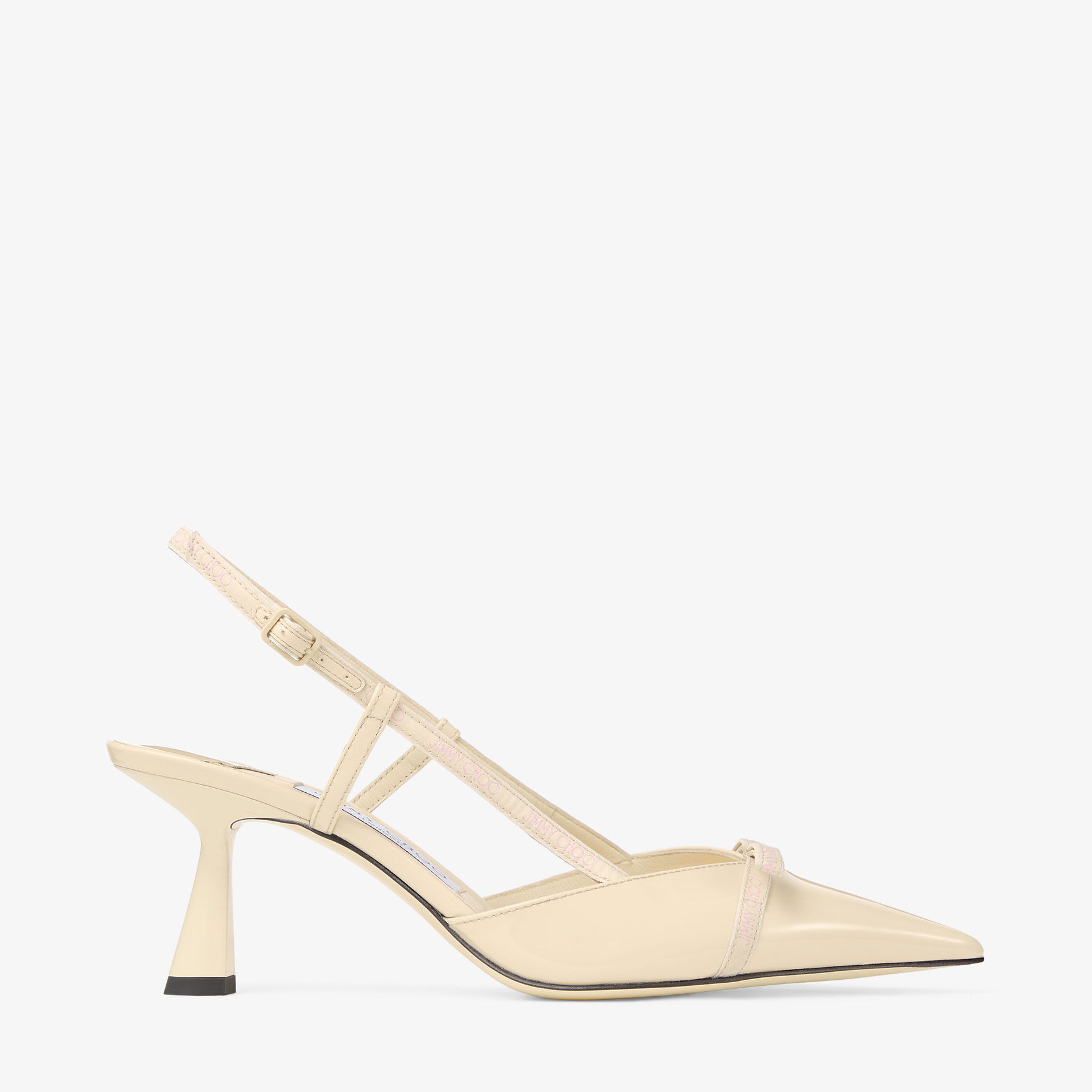Camila 65 |Buttermilk Patent Leather Slingback Pumps | JIMMY