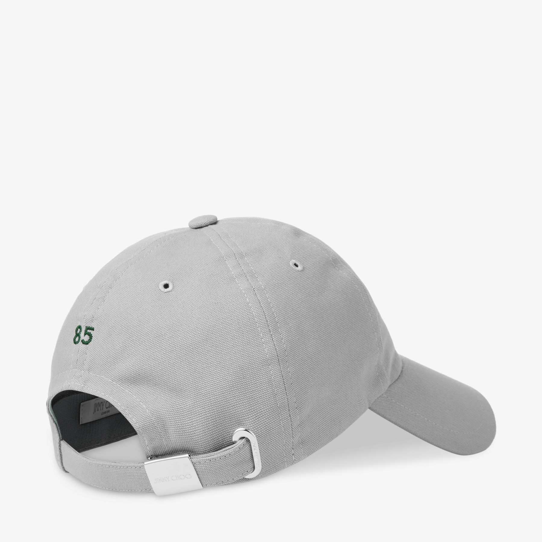 Cap 85 | Grey and British Green Cotton Baseball Cap with Jimmy Cap 85 | Grey and British Green Cotton Baseball Cap with Jimmy