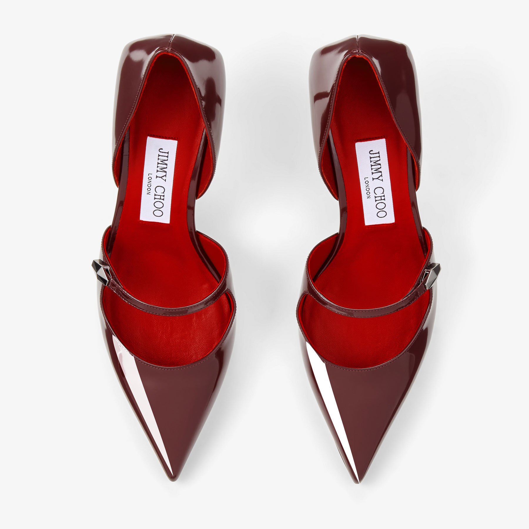 Carolyn 60 | Garnet & Red Brushed Leather Pumps | JIMMY CHOO NZ