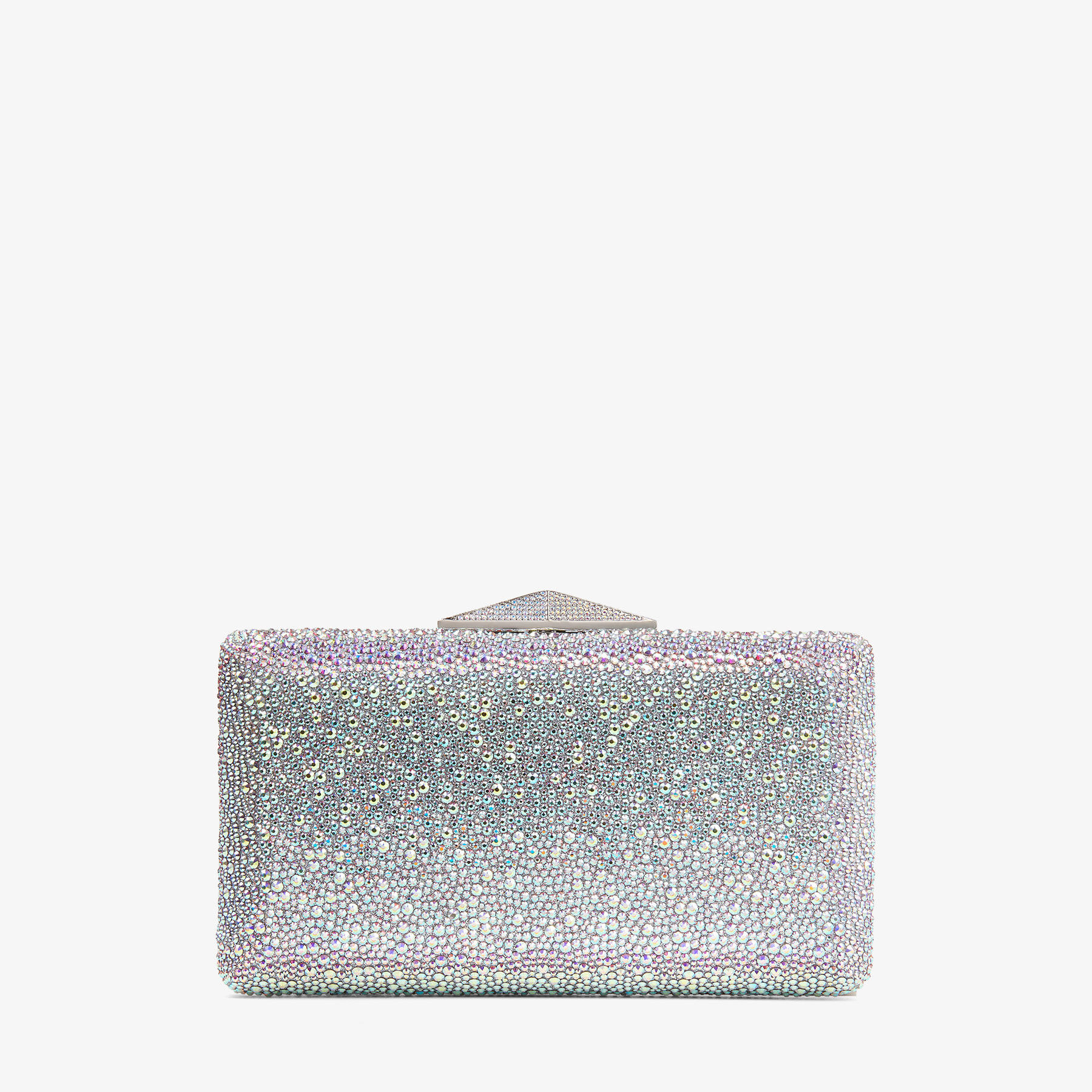 JIMMY CHOO VIOLA MIX エリカ ラメクラッチ Clemmie | Iridescent Crystal Clutch Bag | New Collection | JIMMY