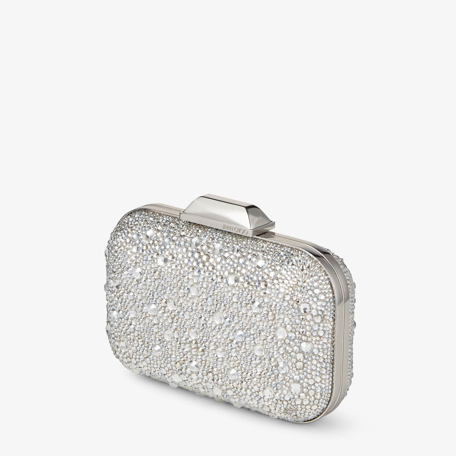 クラッチバッグ JIMMY CHOO EMBELLISHED FABRIC CLOUD CLUTCH Crystal Covered Clutch Bag | Cloud | Pre Fall 17 | JIMMY CHOO