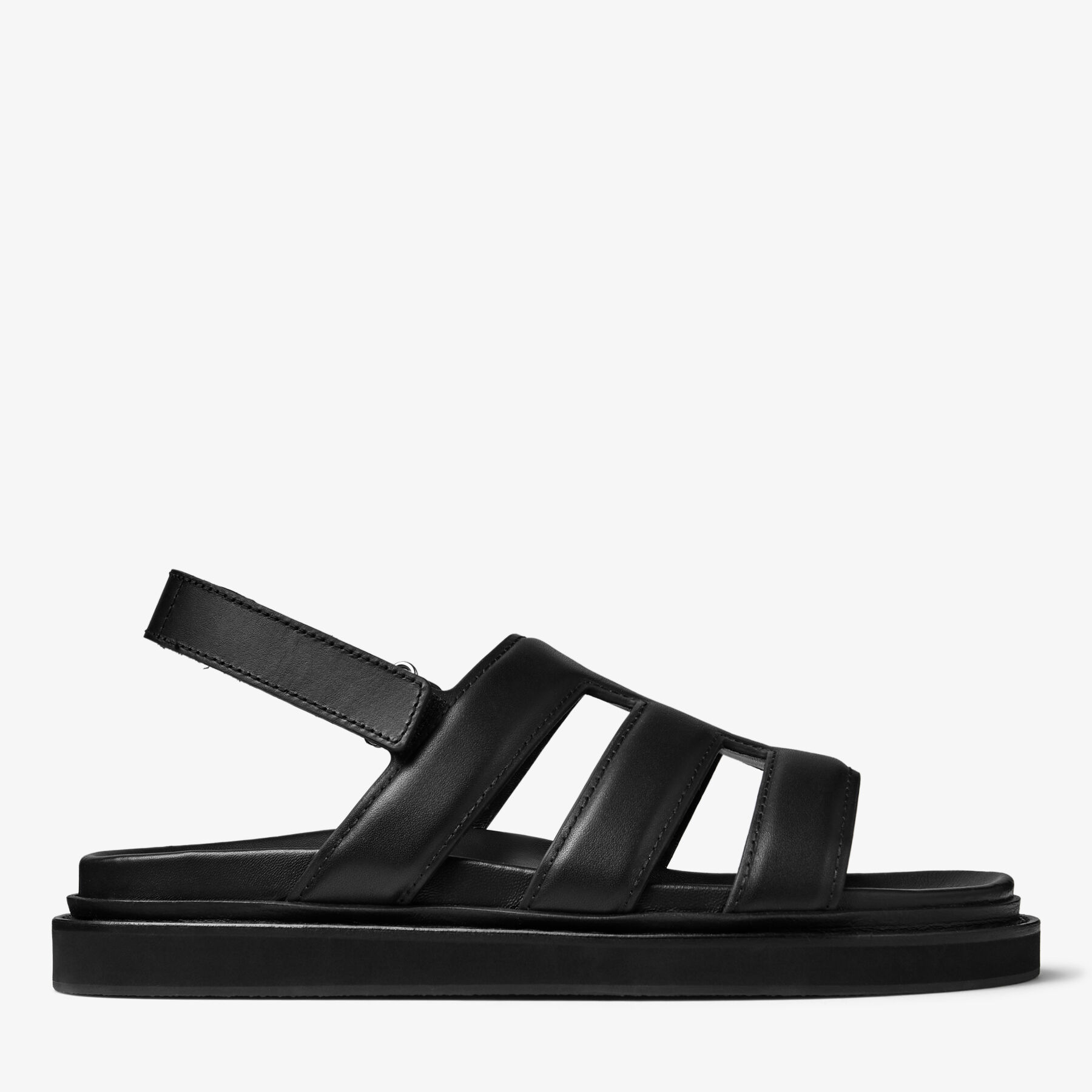 Cove Sandal | Black Box Calf Leather Sandal | JIMMY CHOO