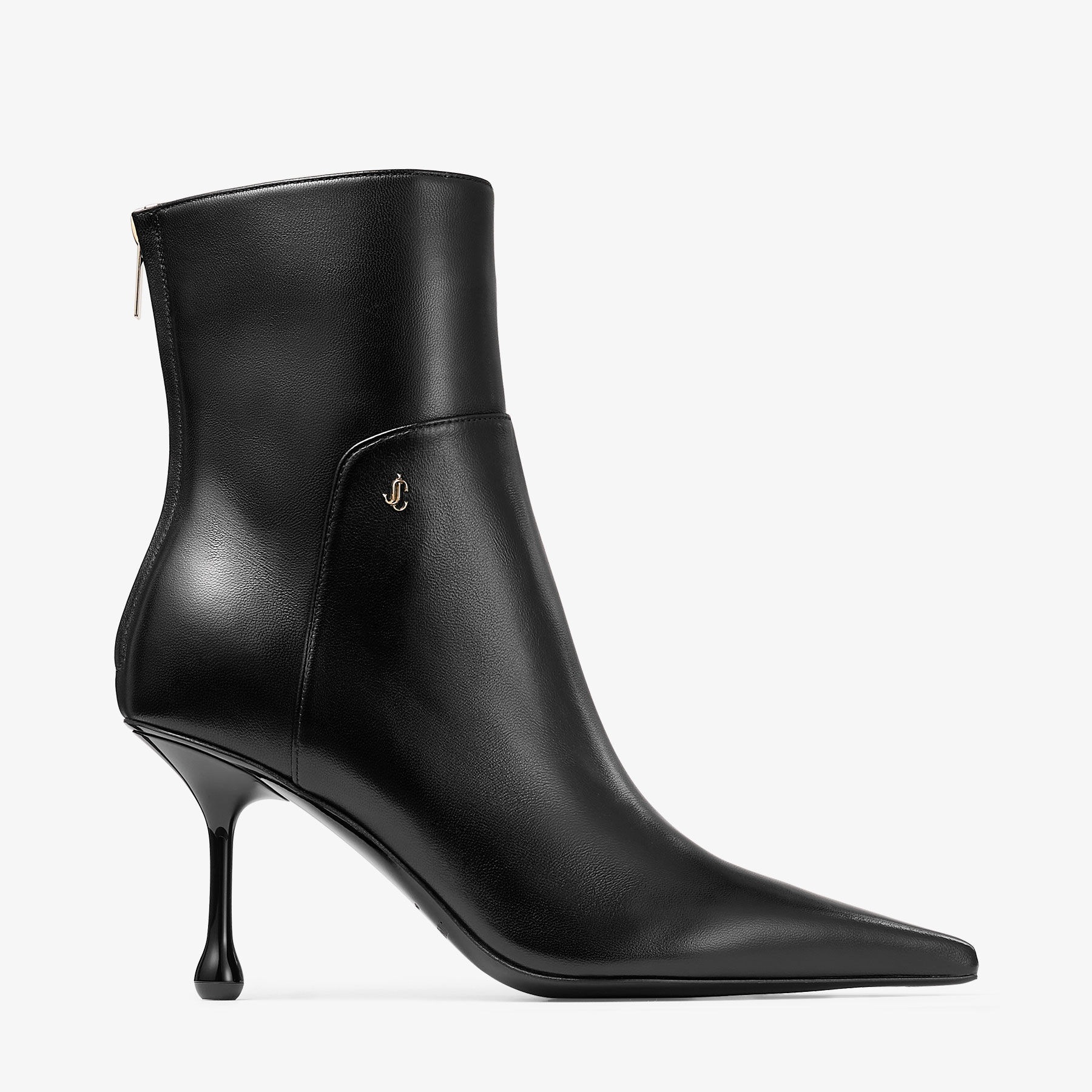ギュビン CHIC Cycas Ankle Boot 80 | Bottines en cuir nappa noir | JIMMYCHOO