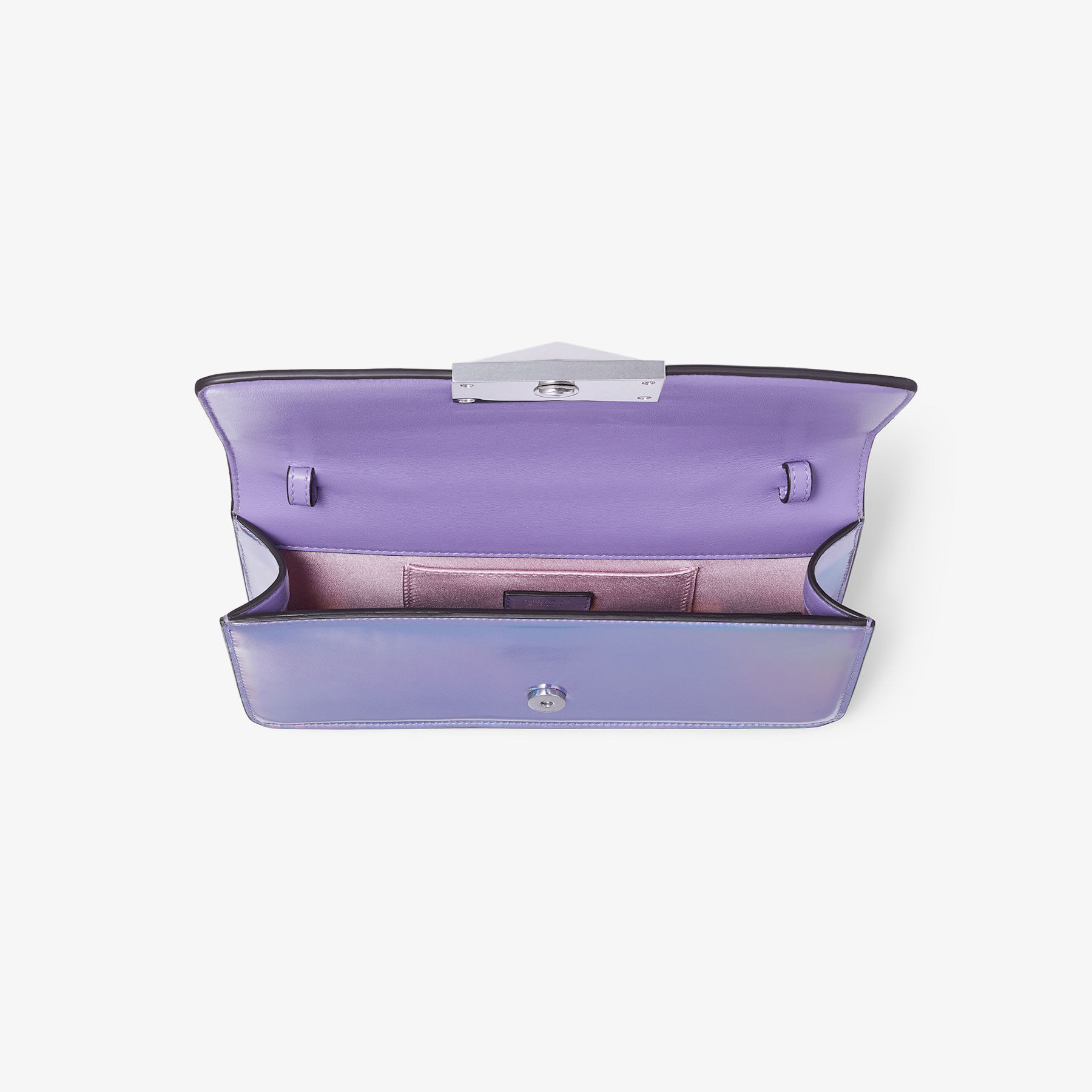 Jimmy Choo Diamond Chain ハンドバッグ タンザナイト Diamond Chain Top Handle| Leather Top Handle Bag| JIMMY CHOO