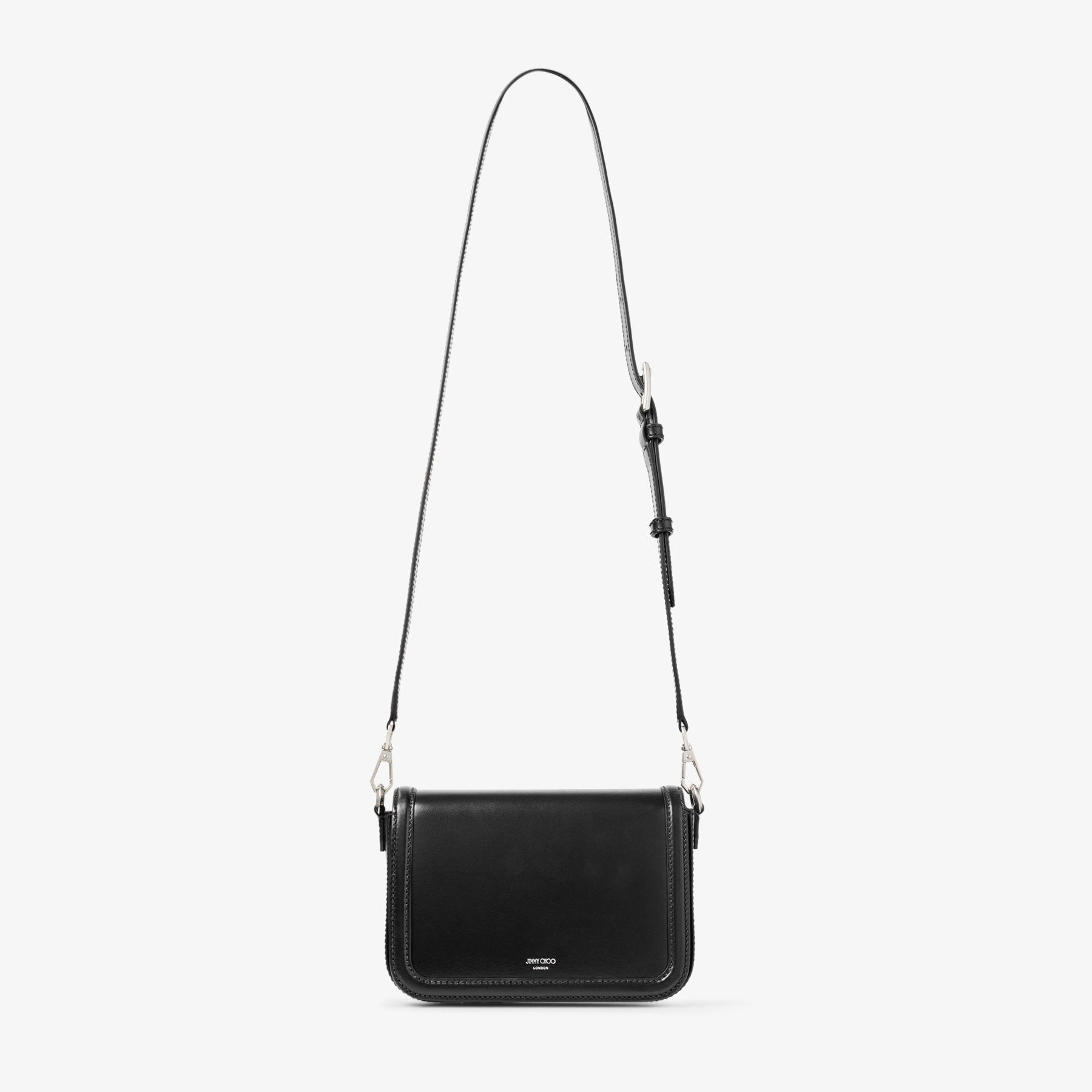Diamond Crossbody | Black Leather Crossbody Bag | JIMMY CHOO