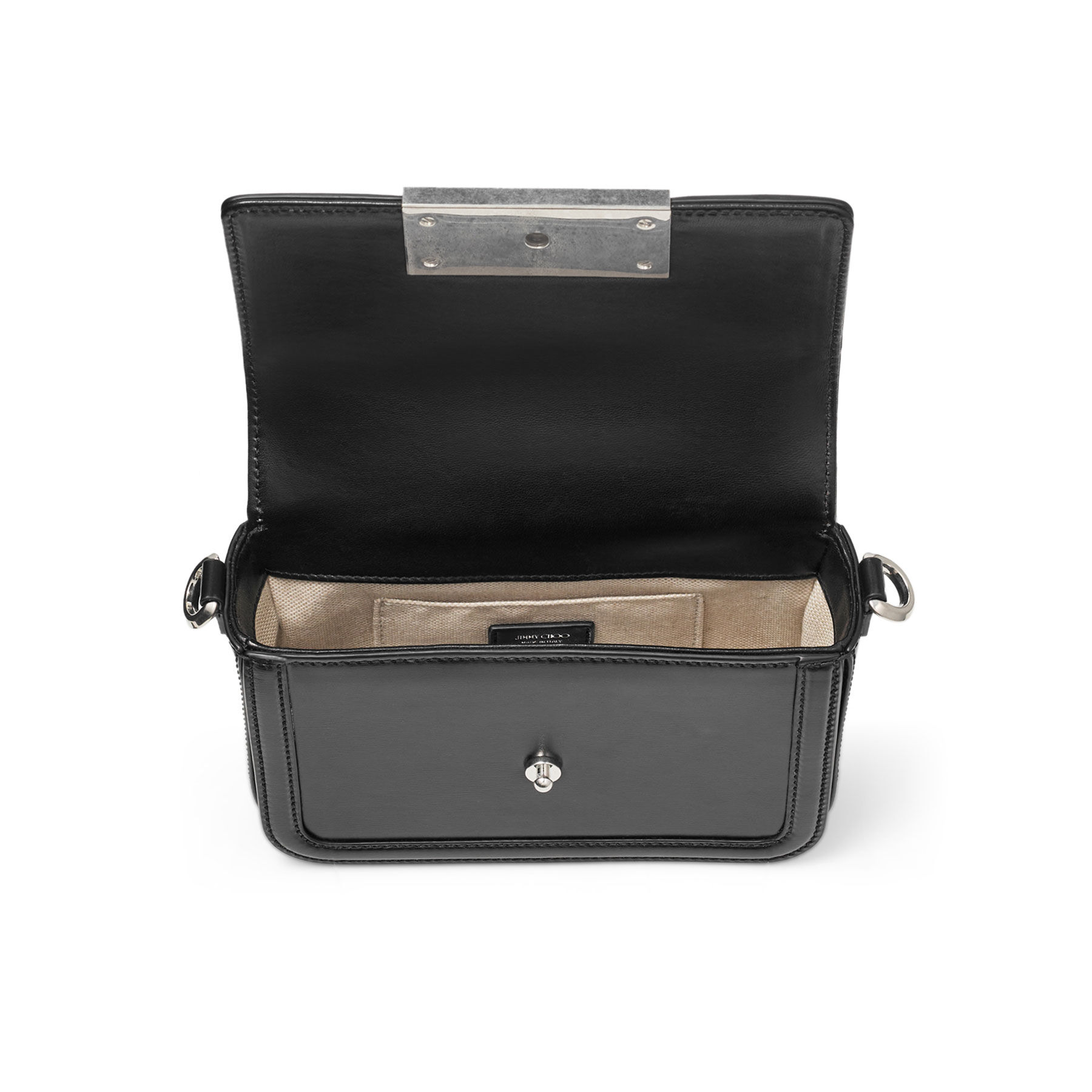 Diamond Crossbody | Black Leather Crossbody Bag | JIMMY CHOO