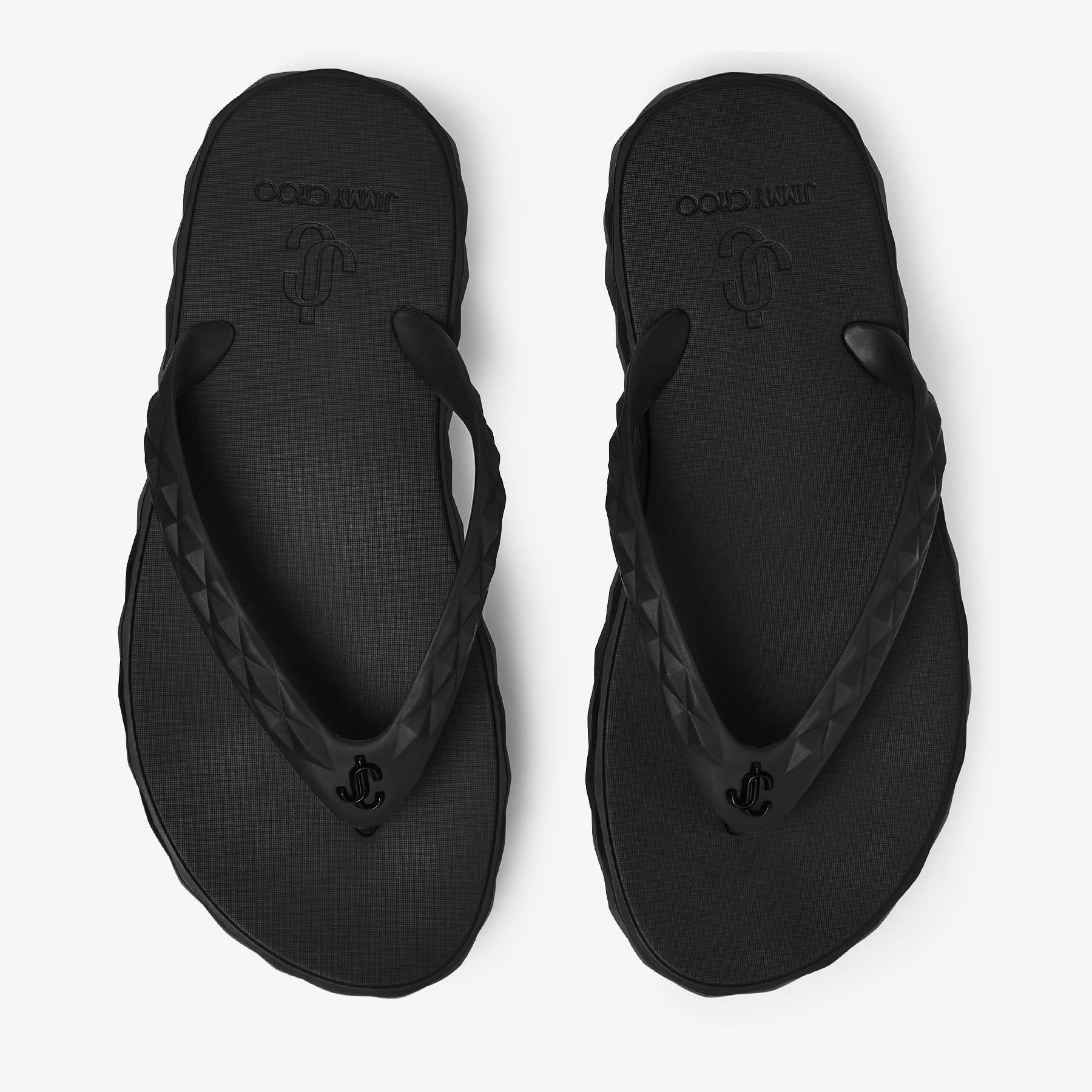 JIMMY CHOO DIAMONDO FLIP FLOP ラバーサンダル Diamond Flip Flop | Discover the Jimmy Choo Black Rubber Flip