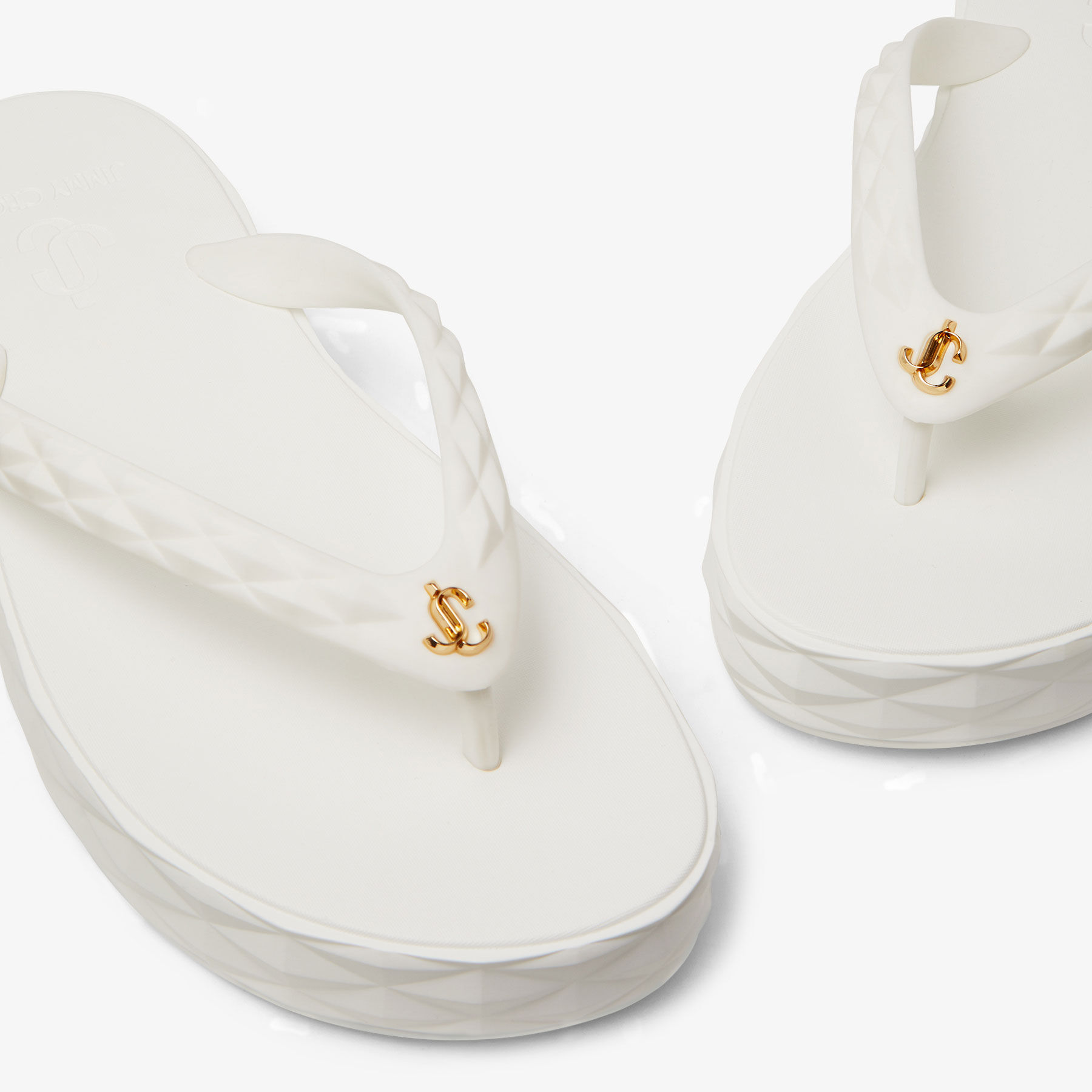 White Rubber Flip-Flops | DIAMOND FLIP FLOP | Summer 2022