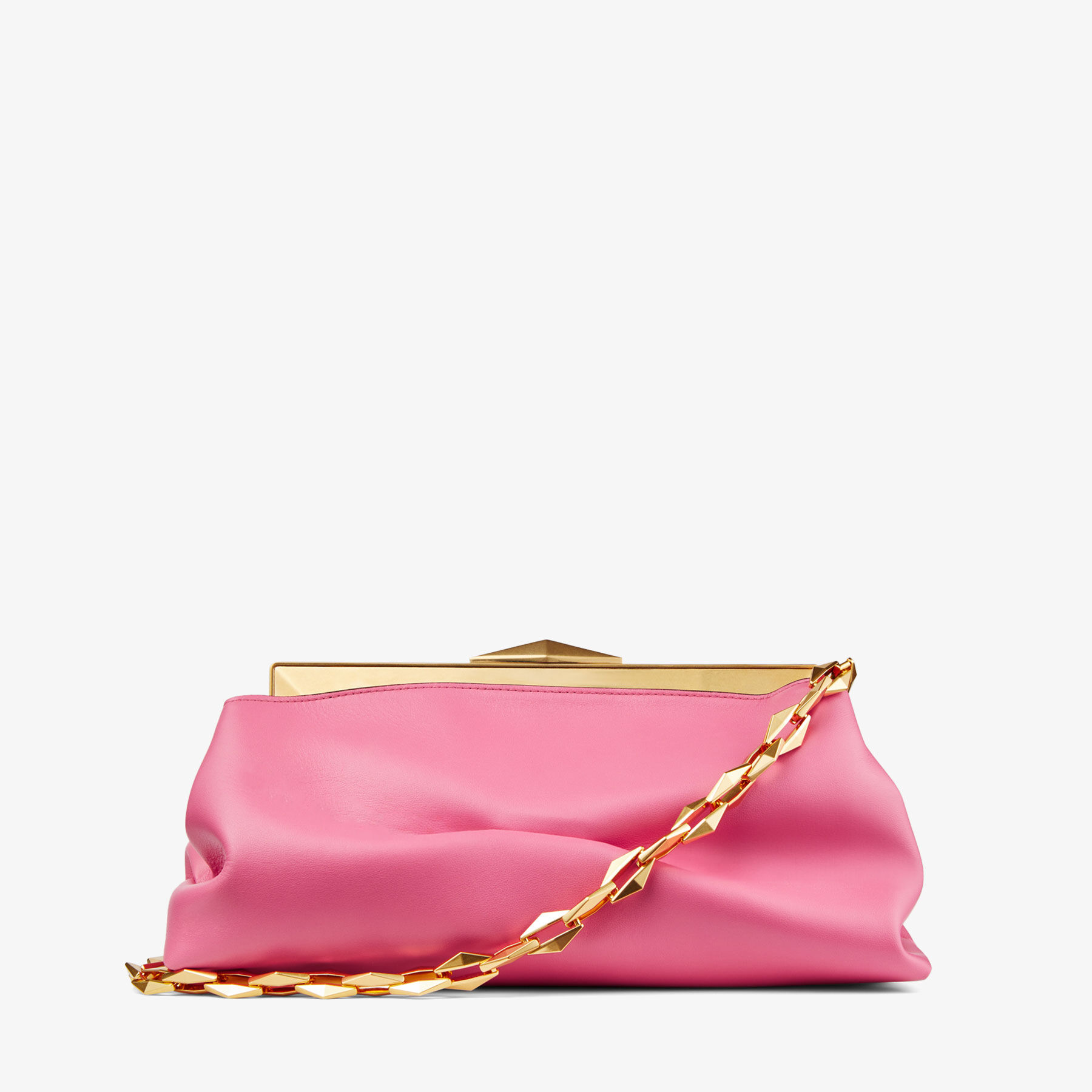 クラッチバッグ JIMMY CHOO Woman Clutch Pink CANDYRGG ROSE JIMMY CHOO Coarse Glitter Clutch Pink 1520787 | FASHIONPHILE