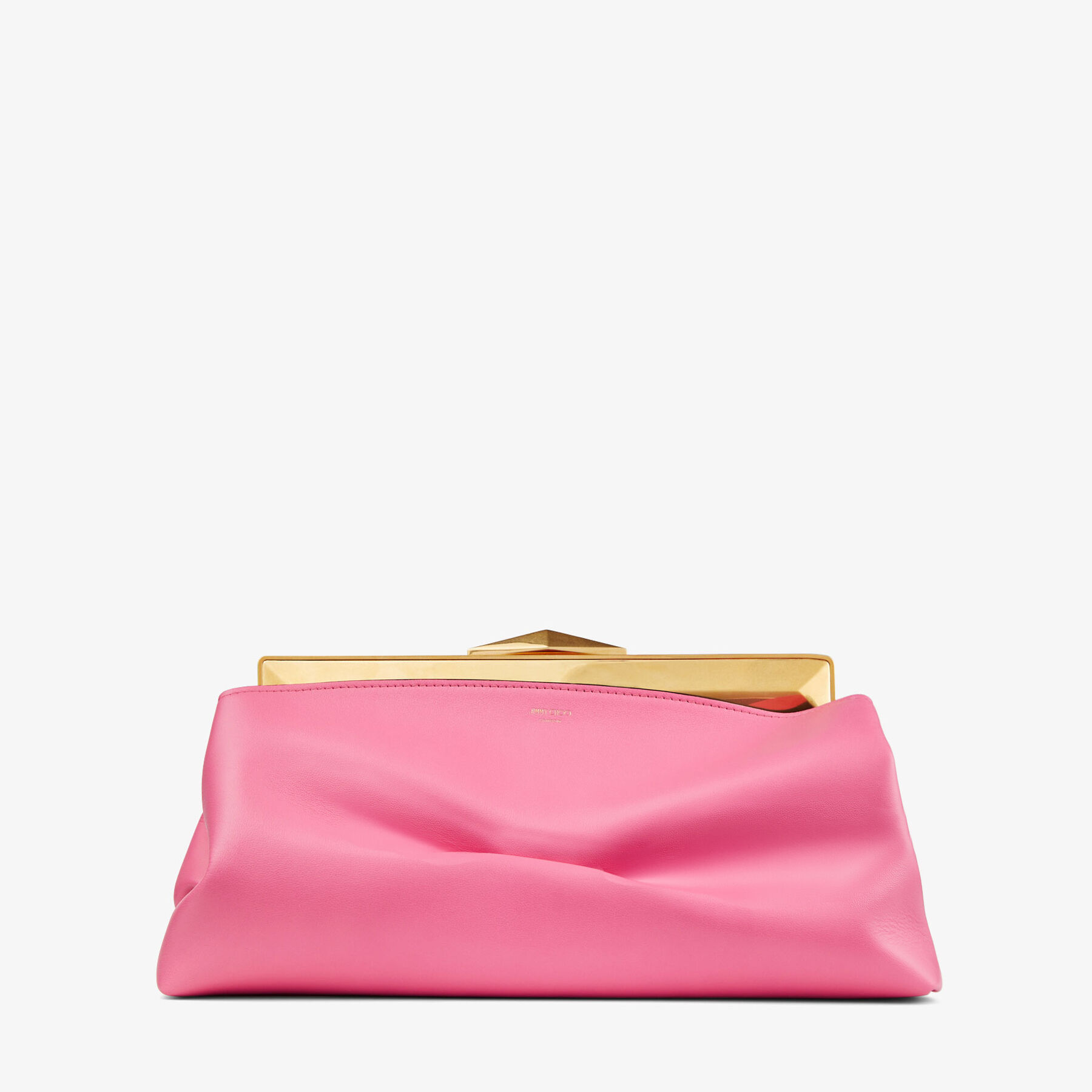 【JIMMY CHOO】Clutch Pink CANDYRGG ROSE Candy | Pink Acrylic Clutch Bag | JIMMY CHOO