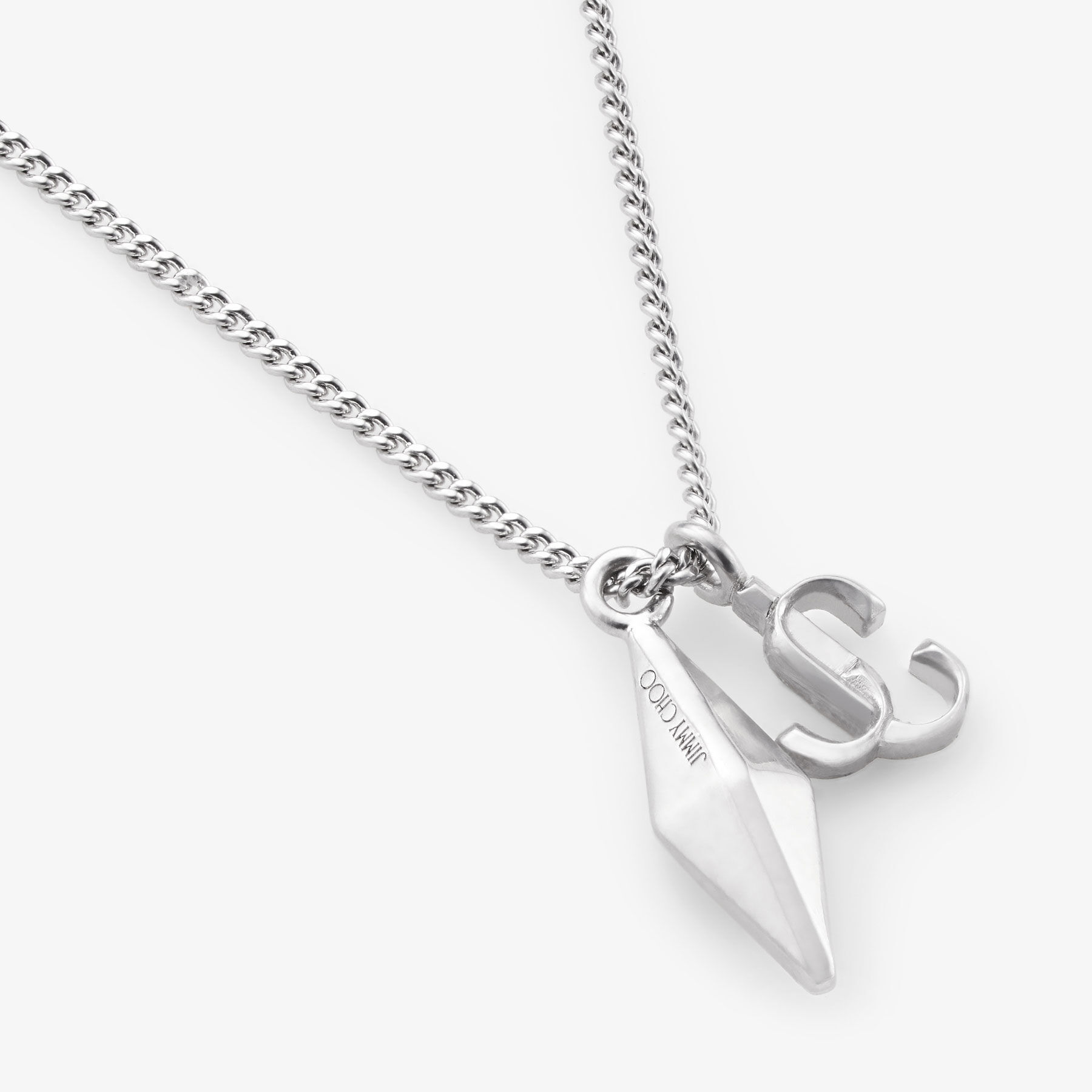 Diamond JC Chain| Silver Finish Necklace| JIMMY CHOO AU Diamond JC Chain| Silver Finish Necklace| JIMMY CHOO AU