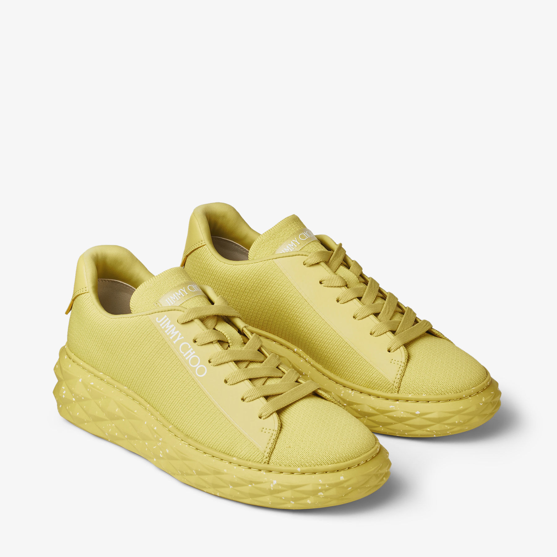 Diamond Light Maxi/F|Yellow Sustainable Knit Trainer| JIMMY
