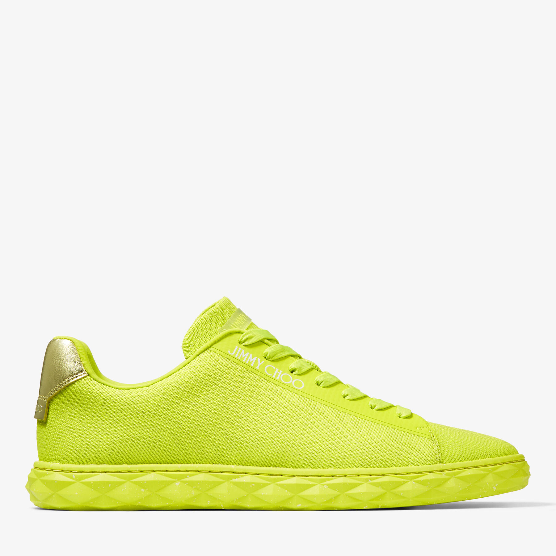 DIAMOND LIGHT/M | Apple Green Knit Low-Top Trainers | Spring