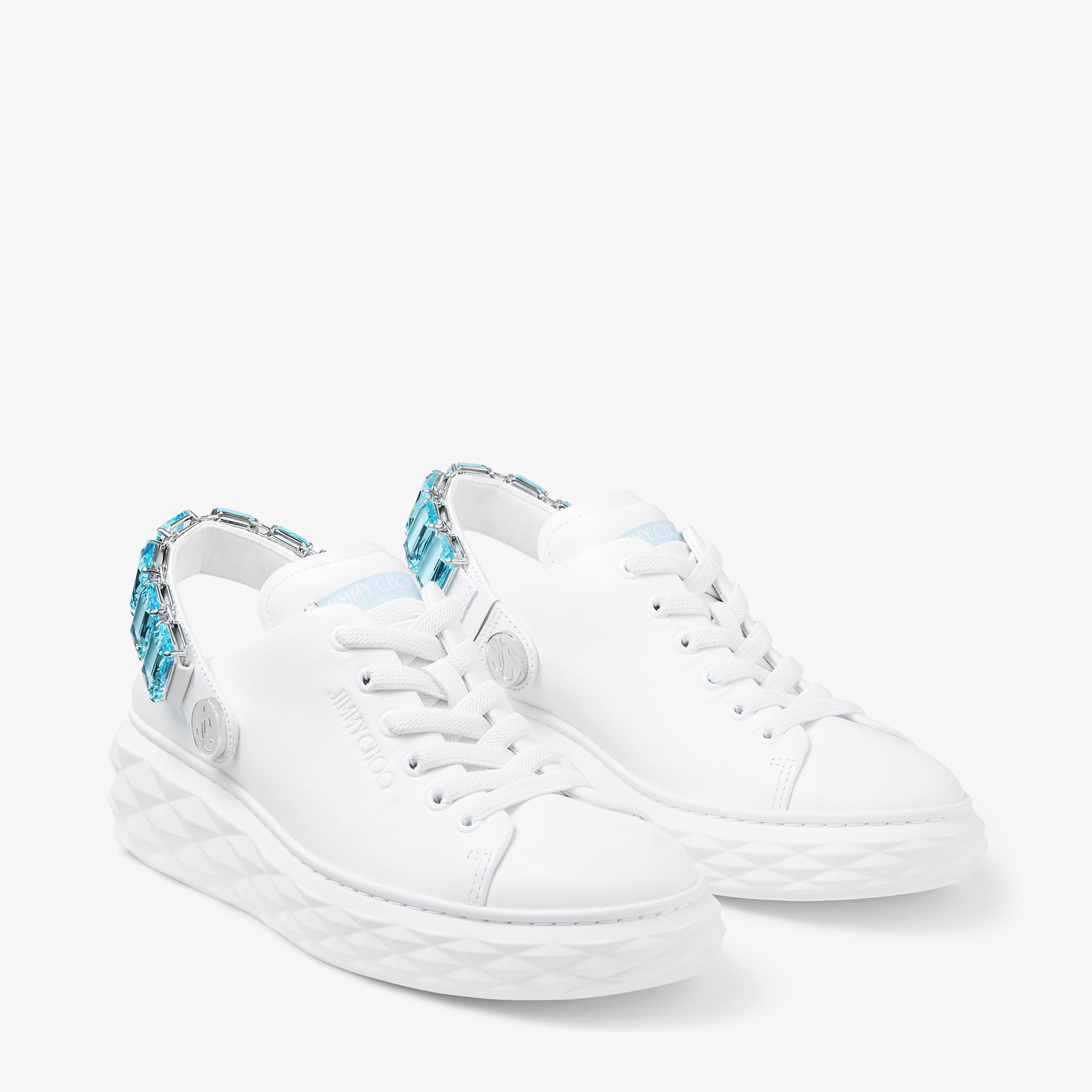 Diamond Sling | Black Nappa Leather Slipper Trainers with