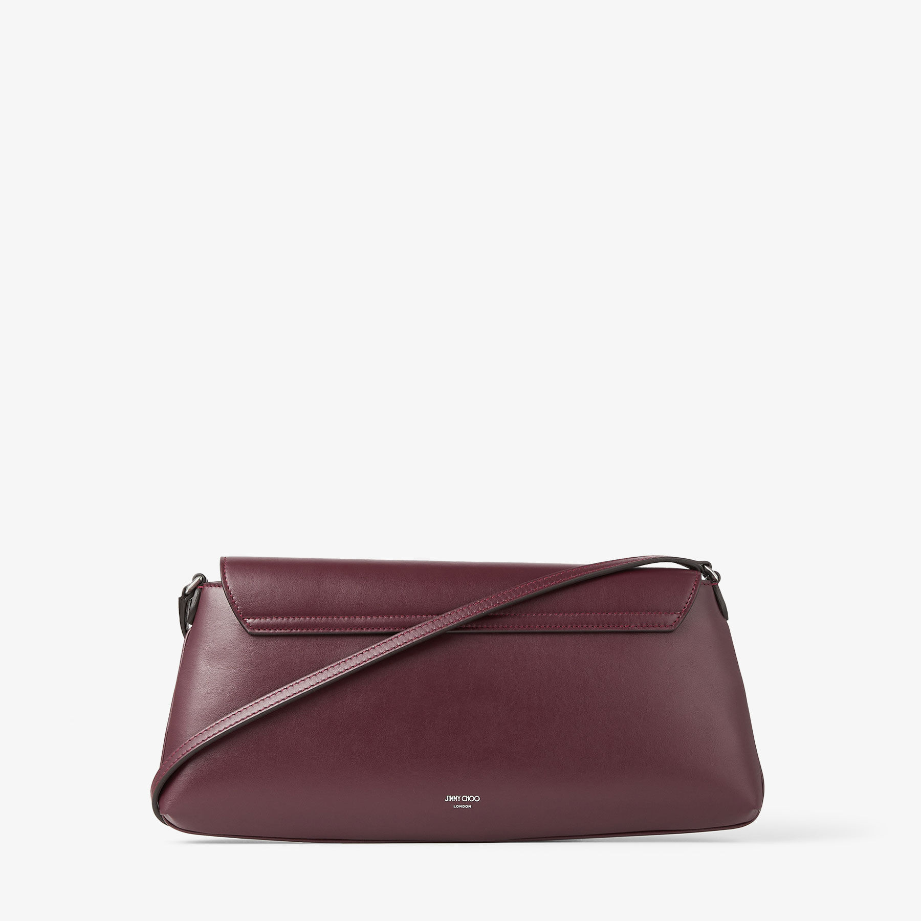 Diamond Shoulder | Garnet Calf Leather Bag | JIMMY CHOO