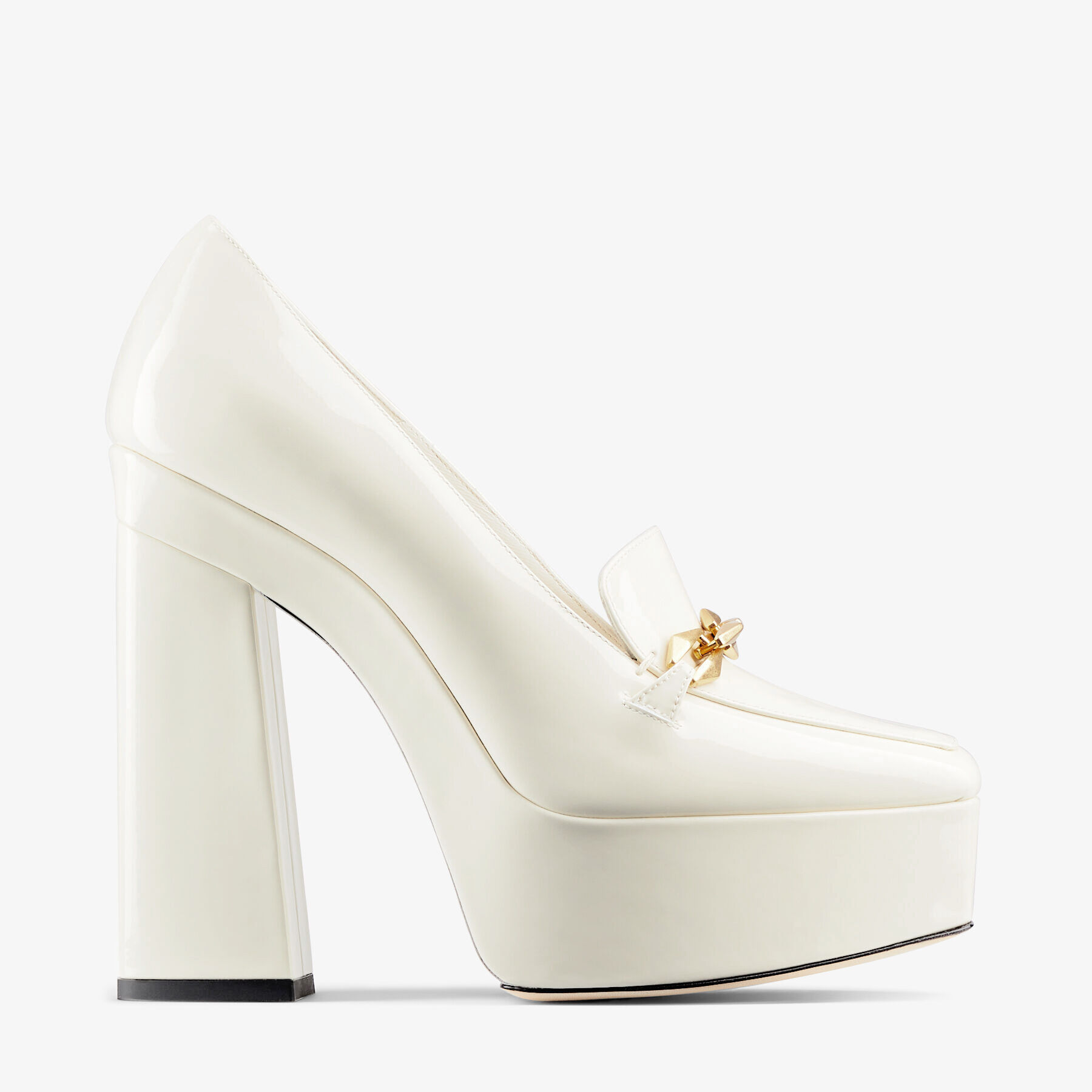 関税,送料無料 JIMMY CHOO Diamond Tildaスリングバックパンプス DIAMOND TILDA SB 45 | チェーン付き Black ソフトパテント