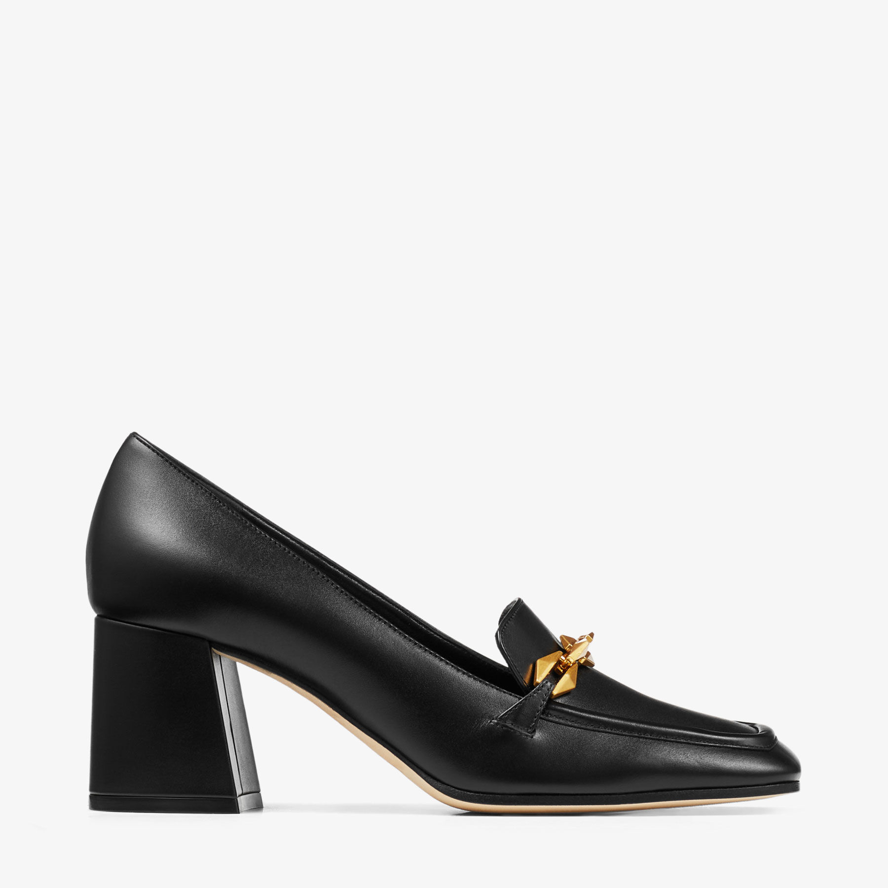 Diamond Tilda 65|Black Calf Leather Pumps| JIMMY CHOO