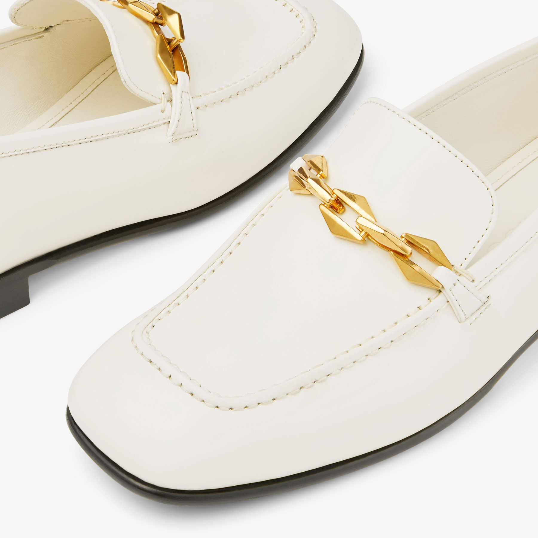 Diamond Tilda Loafer | Latte Calf Leather Loafers with