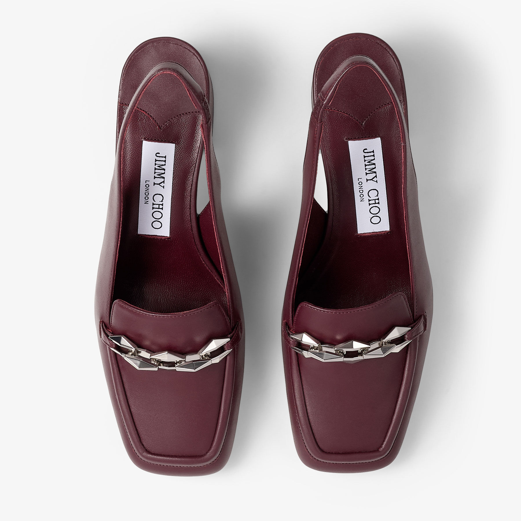 Diamond Tilda Sling Back 45 | Garnet Leather Pumps | JIMMY CHOO