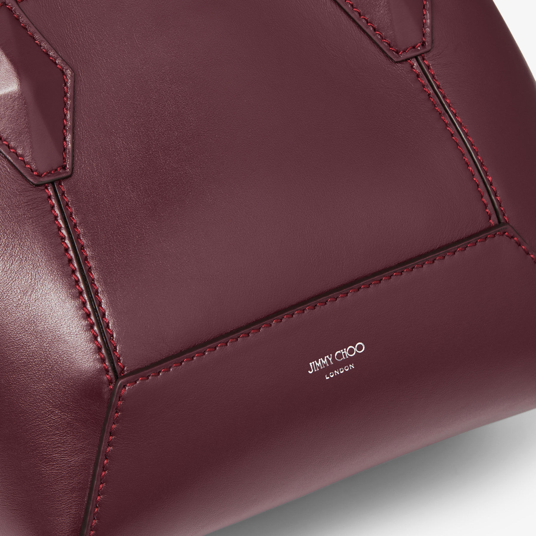 Diamond |Garnet Calf Leather Tote Bag JIMMY CHOO