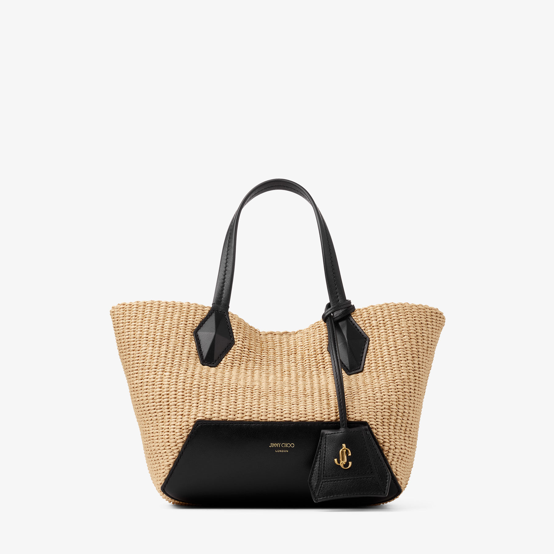 Diamond Tote S | Natutal Raffia Tote Bag | JIMMY CHOO