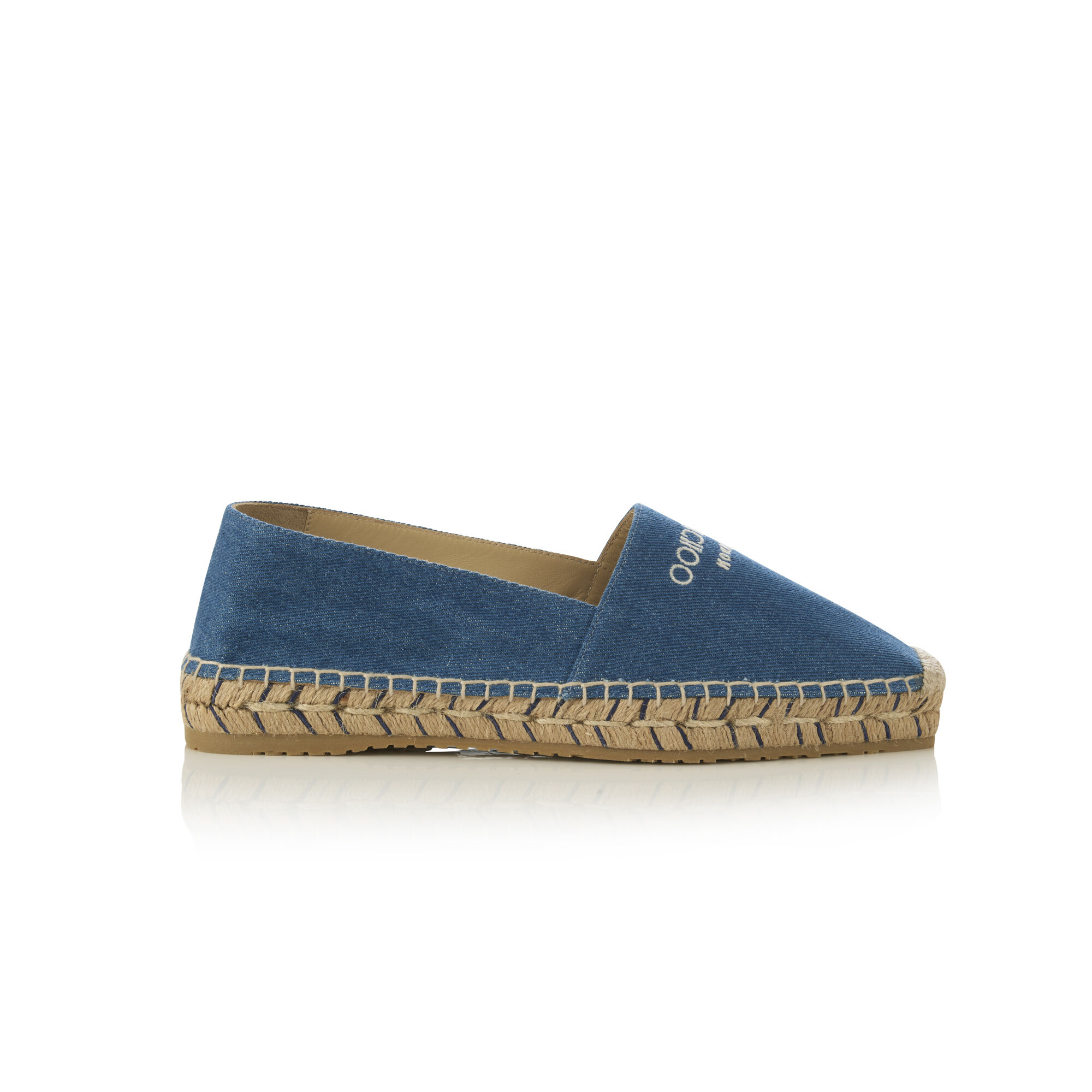 セール★Jimmy Choo★DRU FLAT Dru | Denim Flats | New Collection| JIMMY CHOO