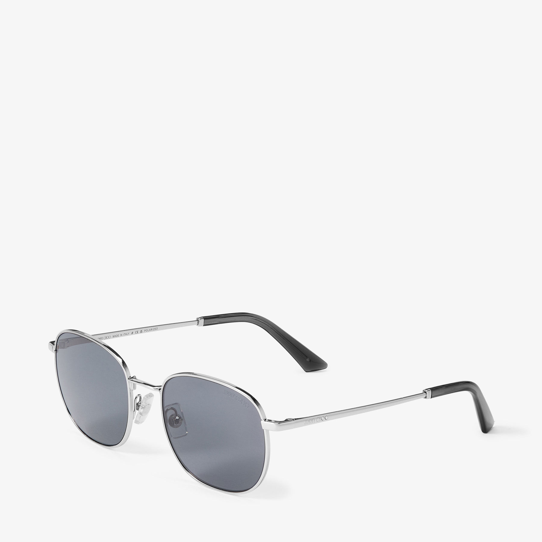 Dune P | Silver and Polar Dark Grey Metal Pantos Sunglasses