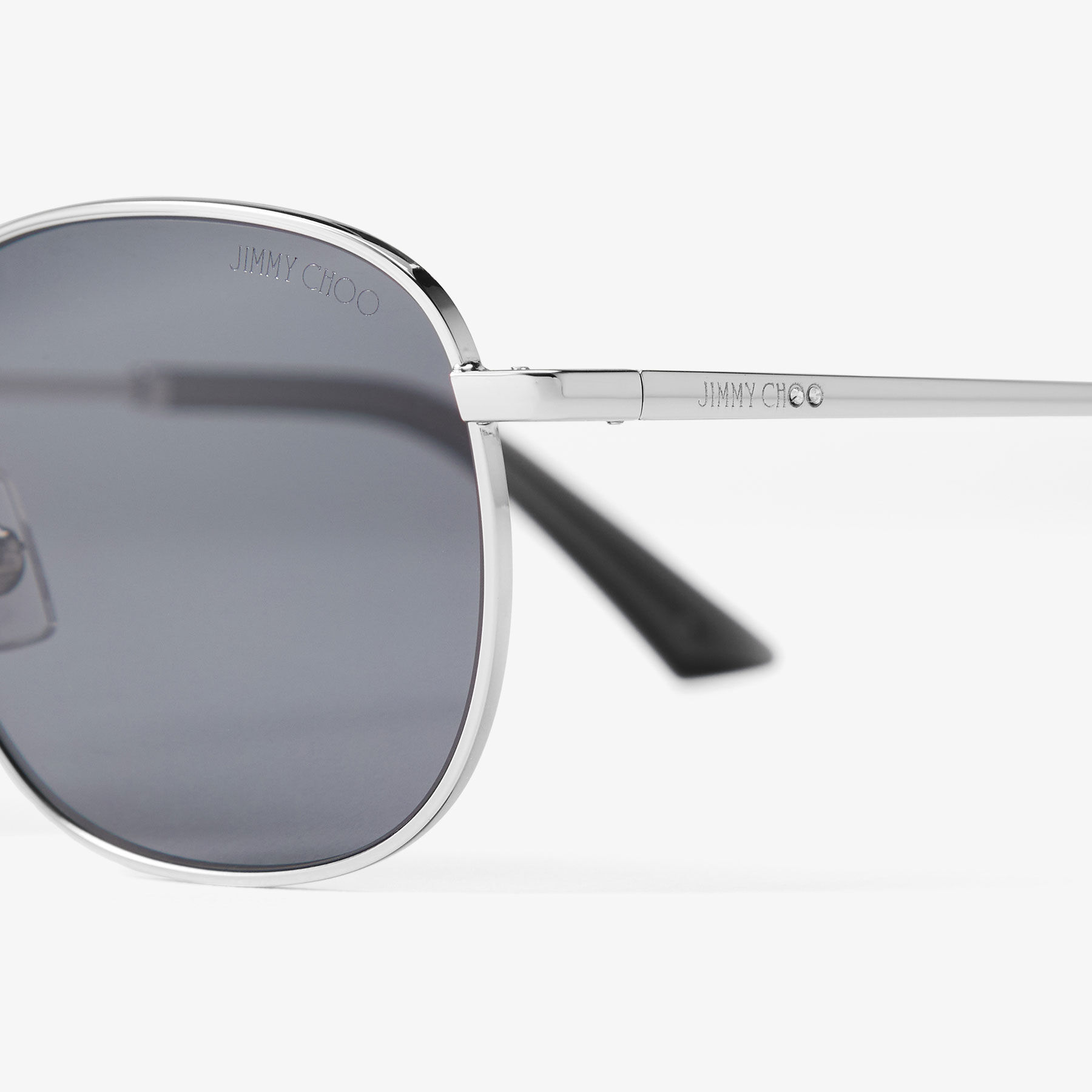 Dune P | Silver and Polar Dark Grey Metal Pantos Sunglasses