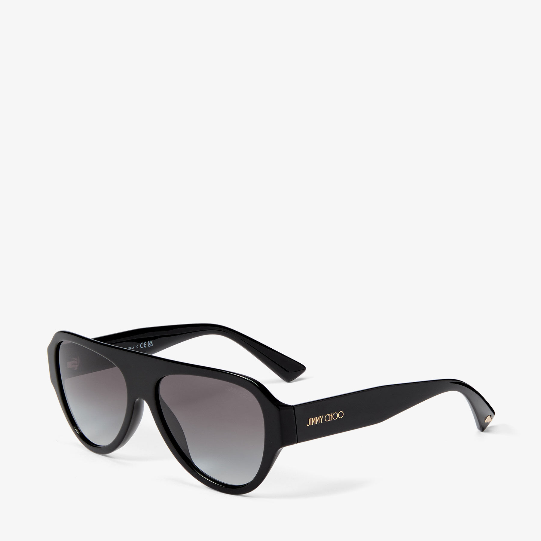 Eira | Black Aviator Sunglasses | Jimmy Choo