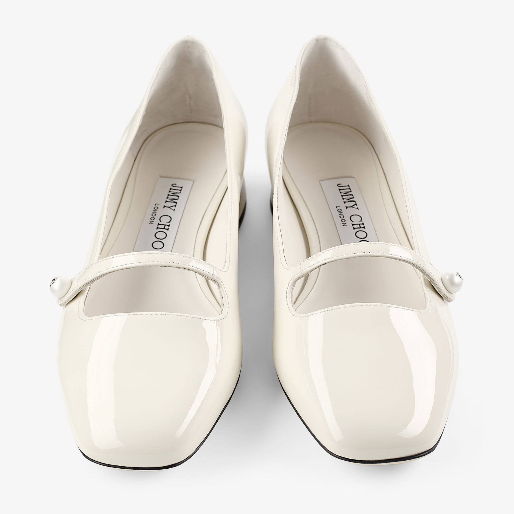 未使用 eleve バレエ yumiko stina chacotto Elisa Ballerina | Latte Patent Leather Ballerina Pumps | JIMMY CHOO