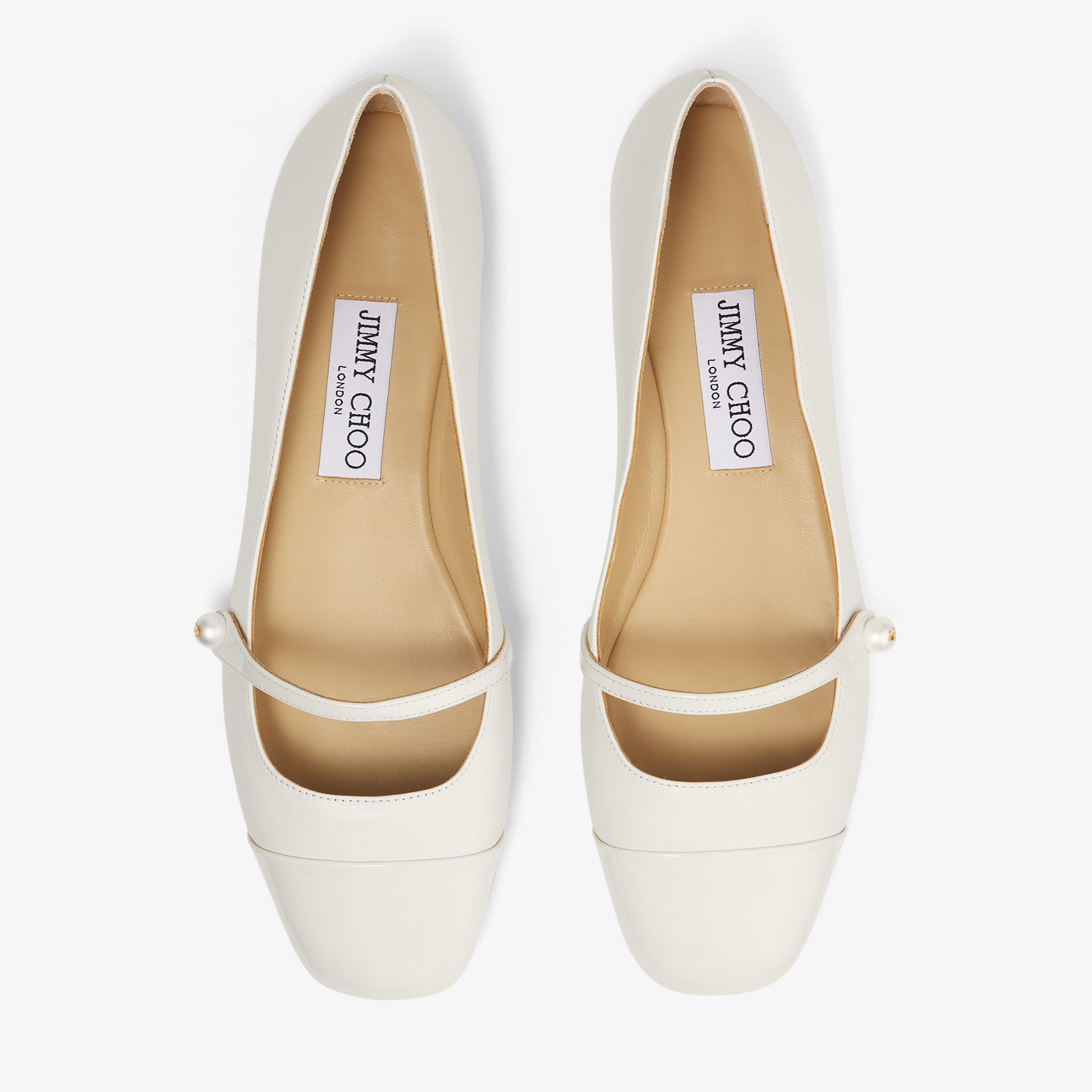 Elisa | Ballet Pink Nappa and Patent Leather Flats | New