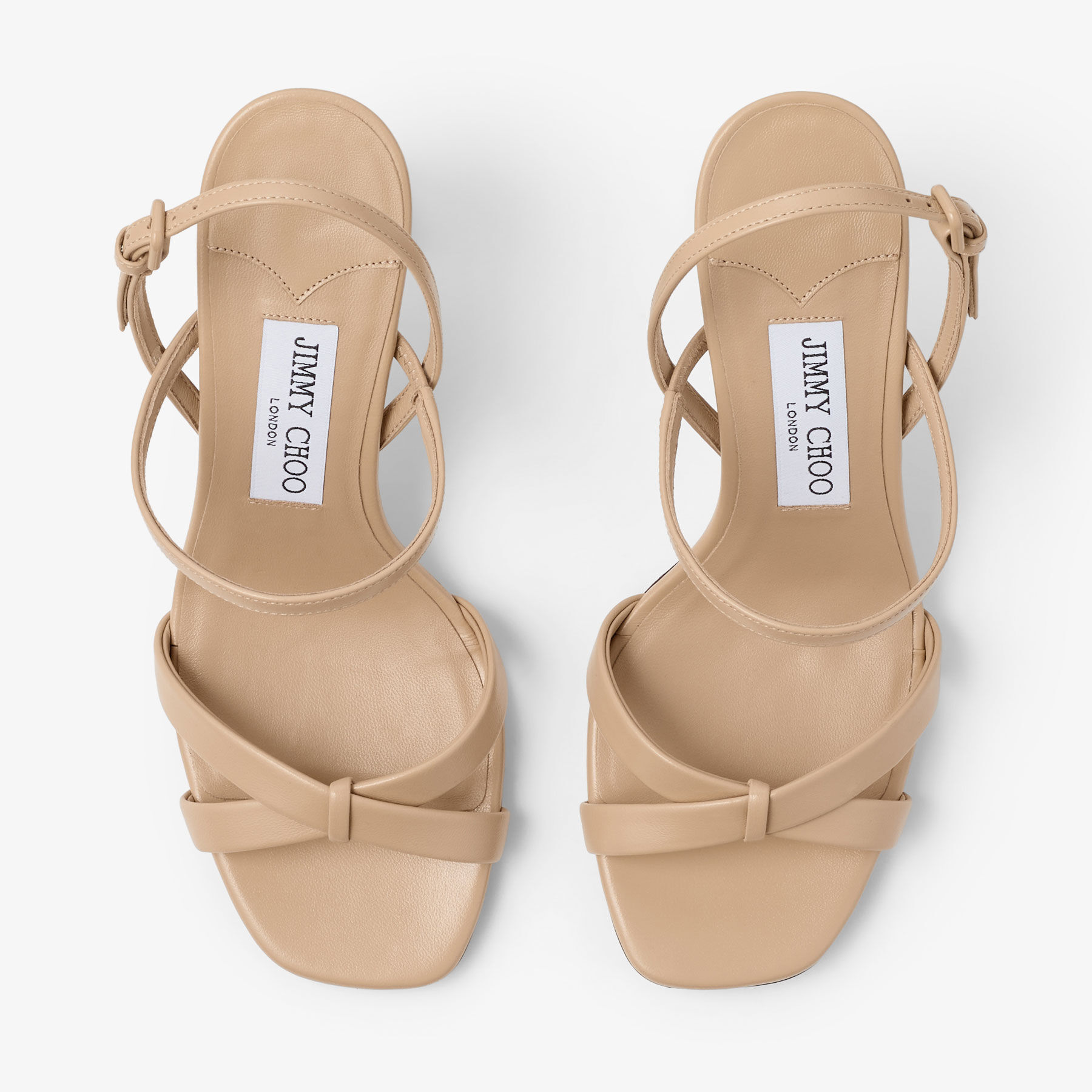 Elsy Block Heel 85 | Chai Nappa Leather Sandals | JIMMY CHOO