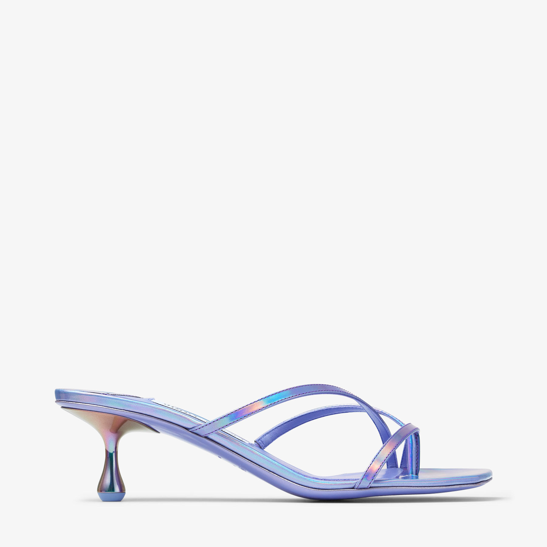 気品【Jimmy Choo】 Etana Mule 50 レザー クロッグ Etana Mule 50|Gold Metallic Leather Sandals| JIMMY CHOO