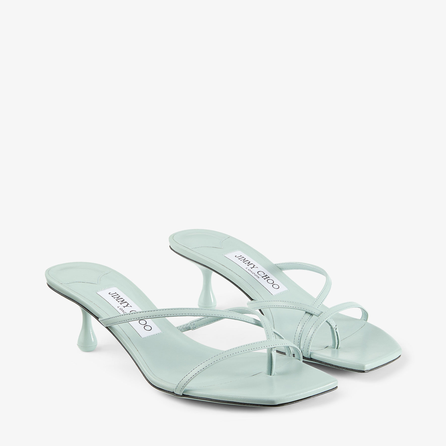 【Jimmy Choo】Etana 50 パテントレザー ミュール ☆関税込 Etana Mule 50|Gold Metallic Leather Sandals| JIMMY CHOO