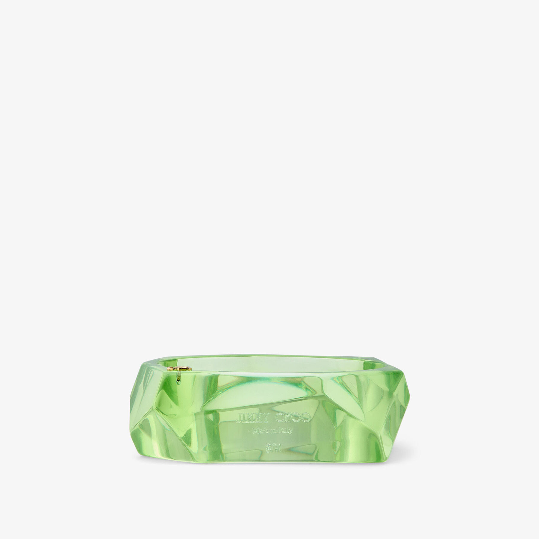 Faceted Bracelet | Clover Acrylic Faceted Bracelet | JIMMY CHOO