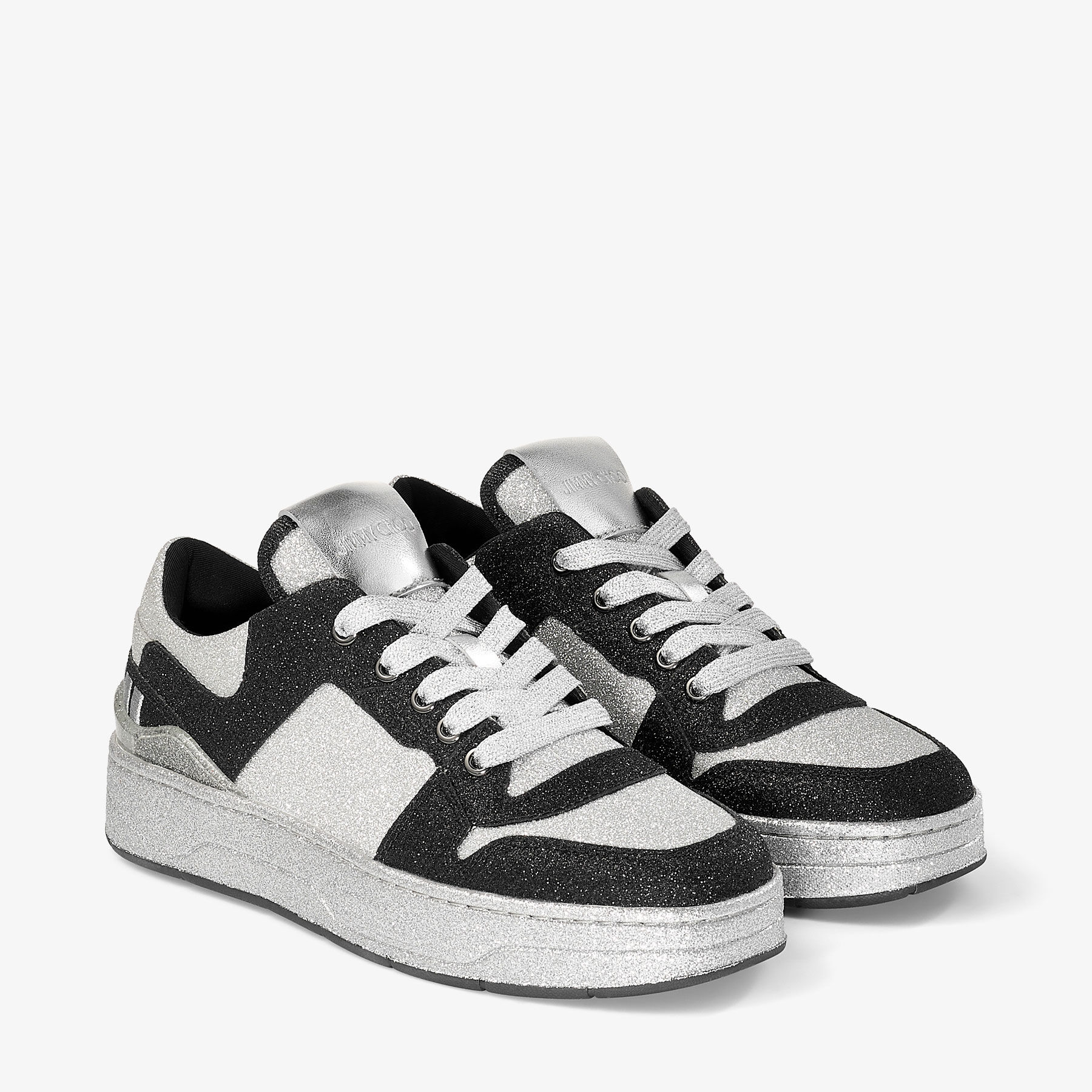 セール★Jimmy Choo★FLORENT FLORENT/M | Multi Leather Trainers with Choo Lettering