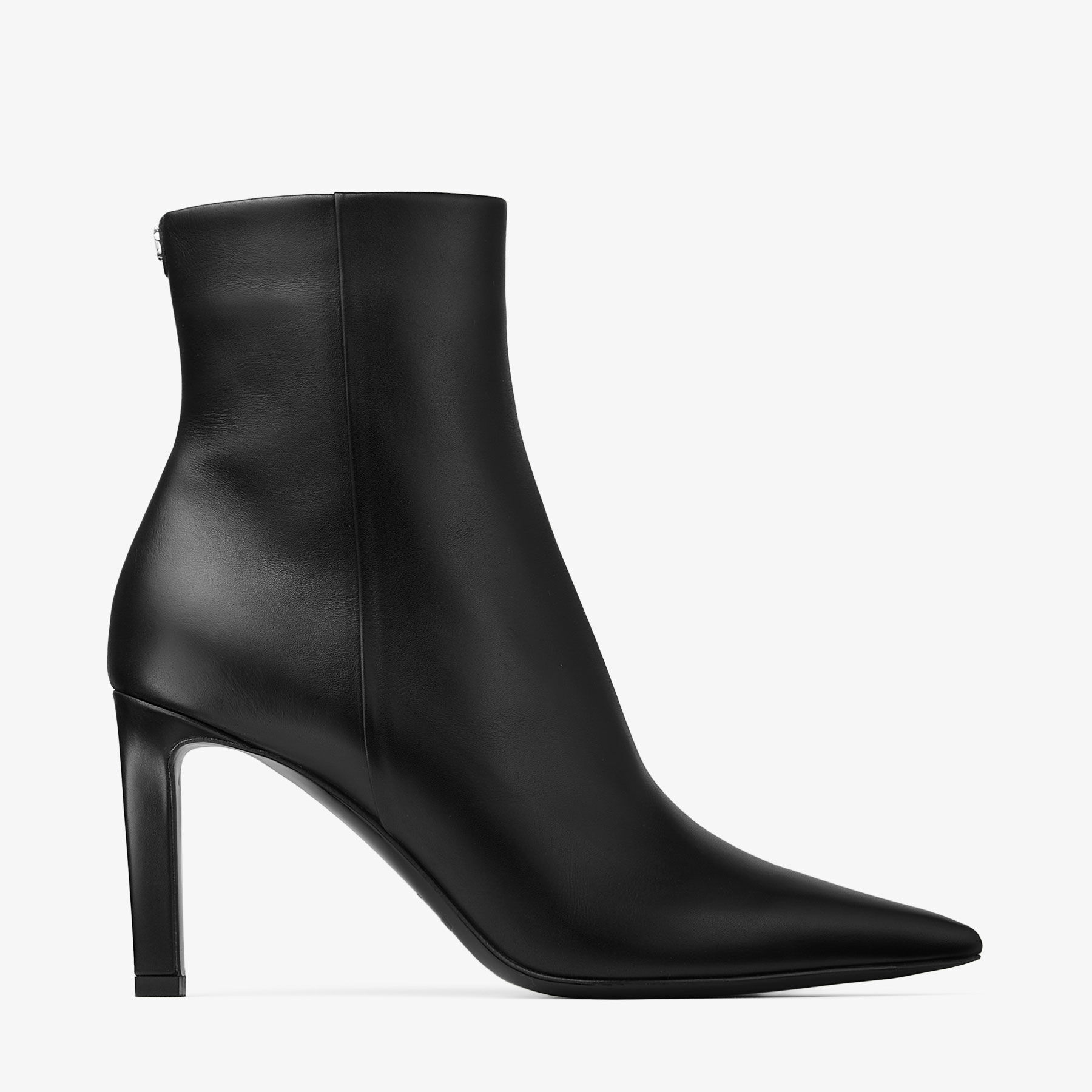 Frankie Ankle Boot 85 | 黑色小牛皮革短靴| JIMMY CHOO