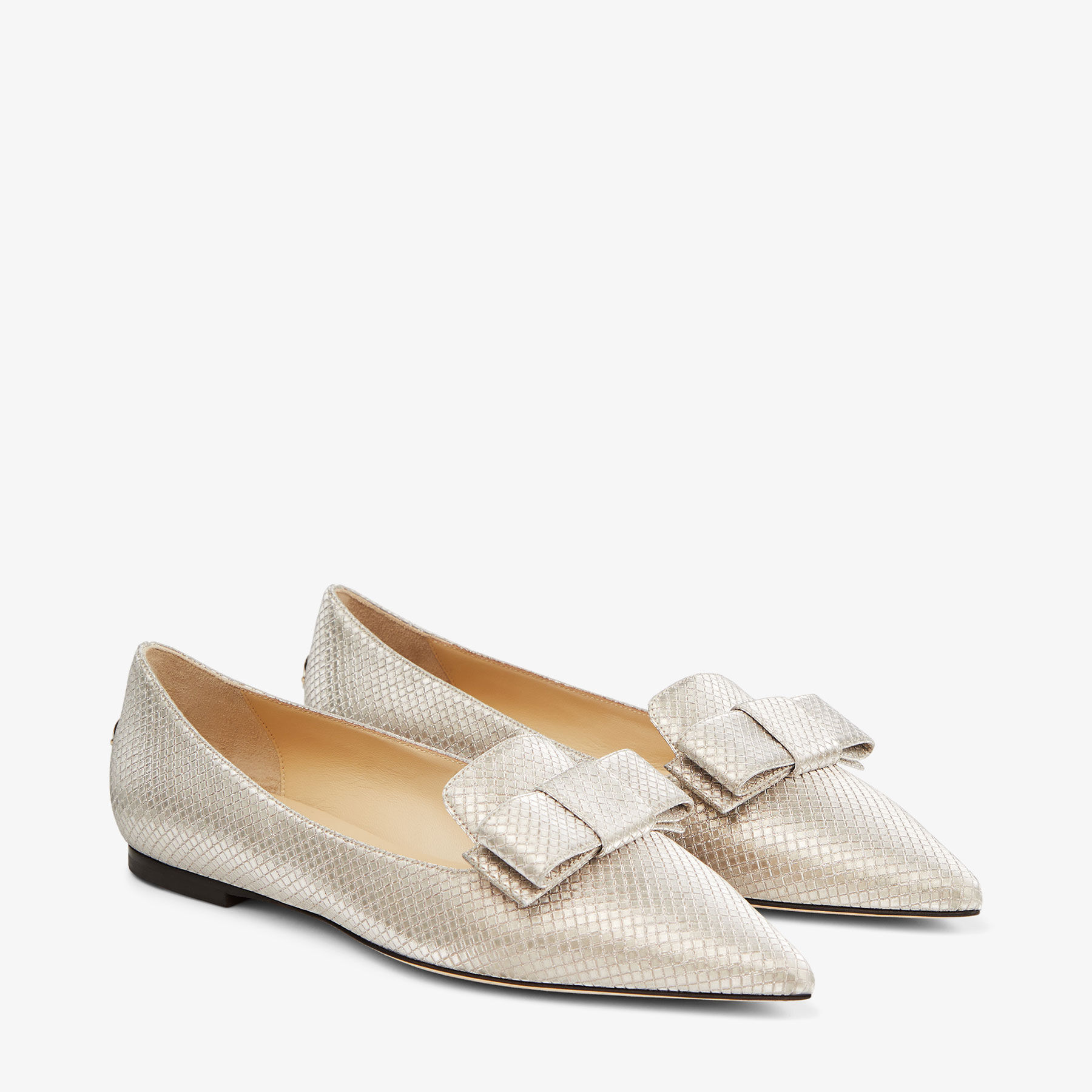 JIMMY CHOO 関税込み Gala bow-embellished ballet flats Luxury shoes for women - GALA Jimmy Choo embroidered sequins