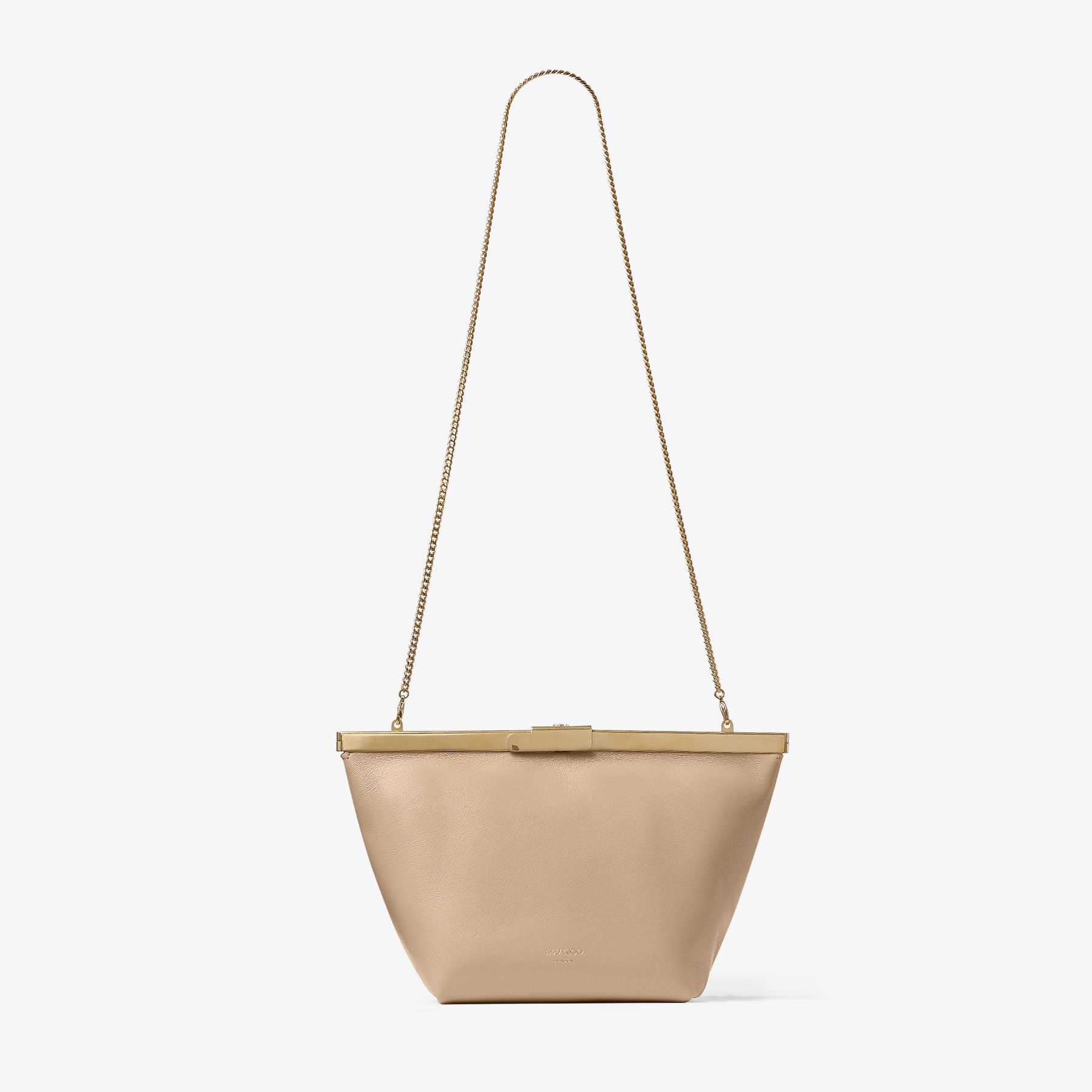 Ganache | Chai Nappa Leather Clutch Bag | JIMMY CHOO