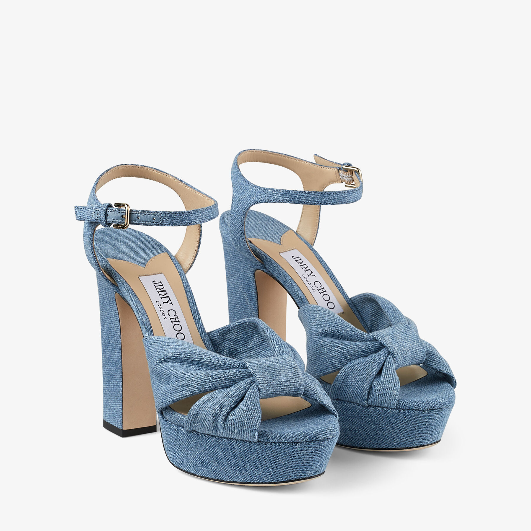 HELOISE 120 | Denim Platform Sandals | Spring 2023