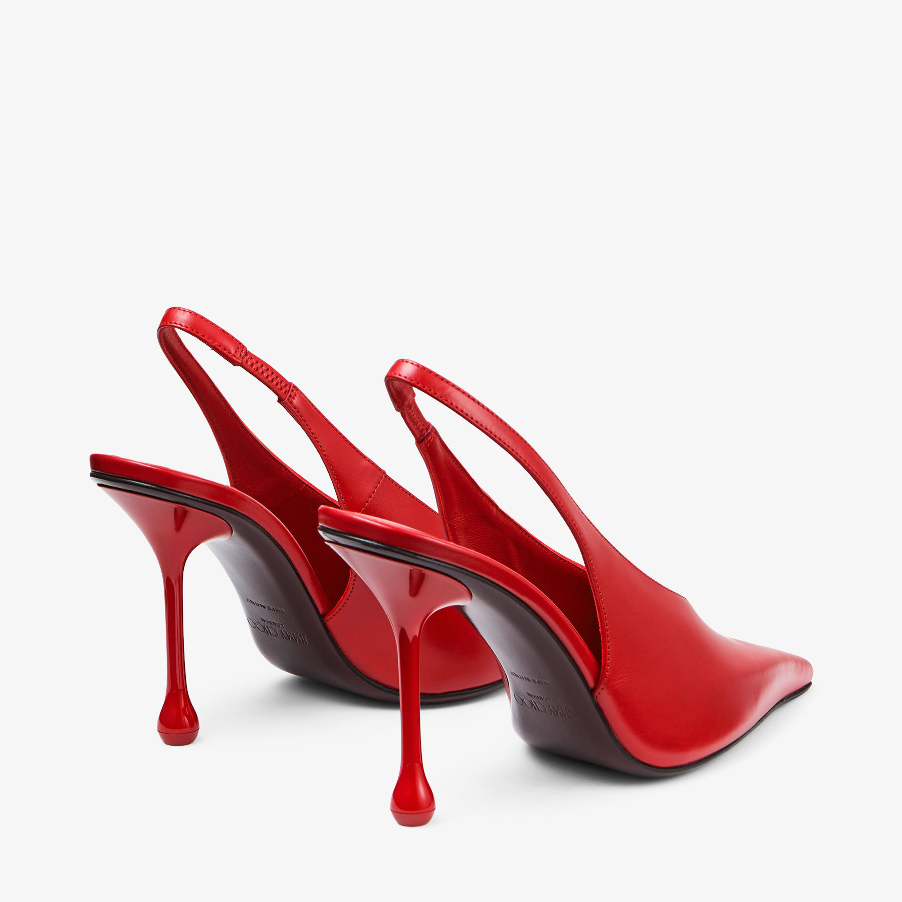 Leather On The List Jimmy Choo Ixia 95 Ruby Red Leather Pumps