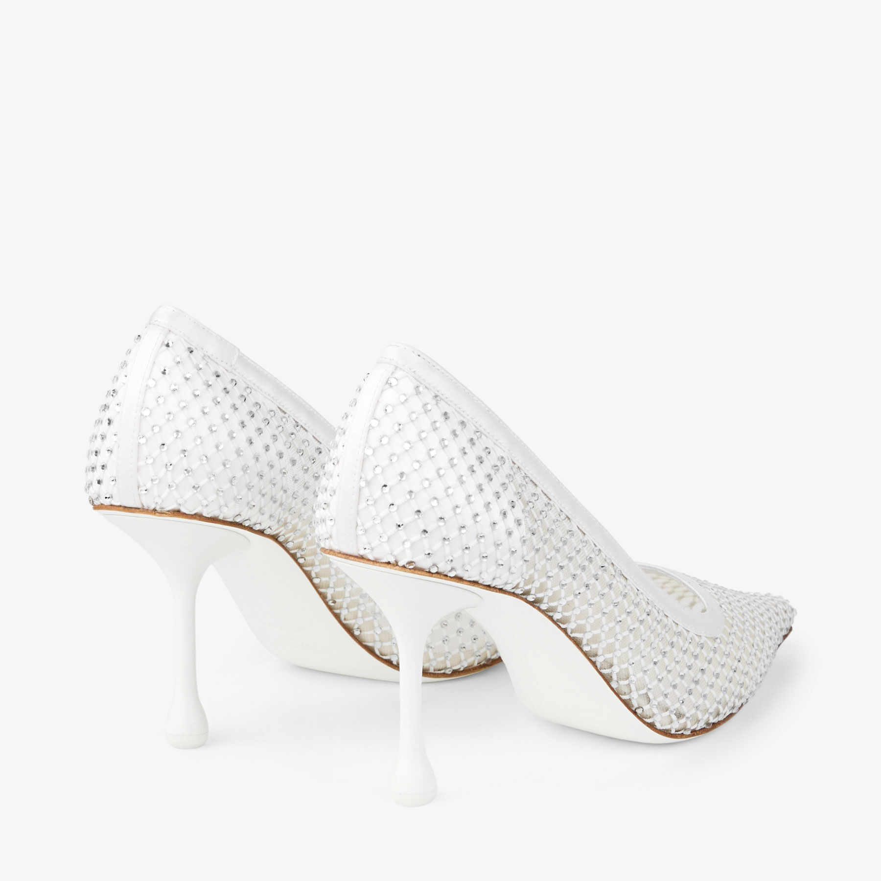 kanakana JIMMY CHOO TRACI 90 MESHパンプス Ixia 80 |White Mesh Pumps | JIMMY CHOO