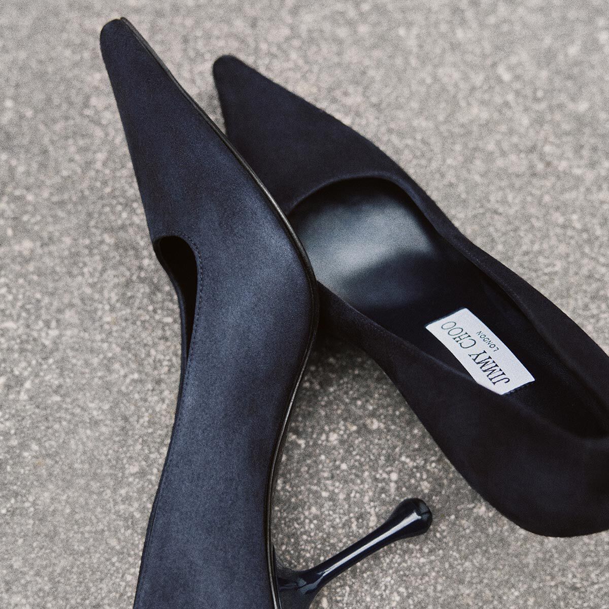 Ixia 80 | Marine Suede Pumps | JIMMY CHOO