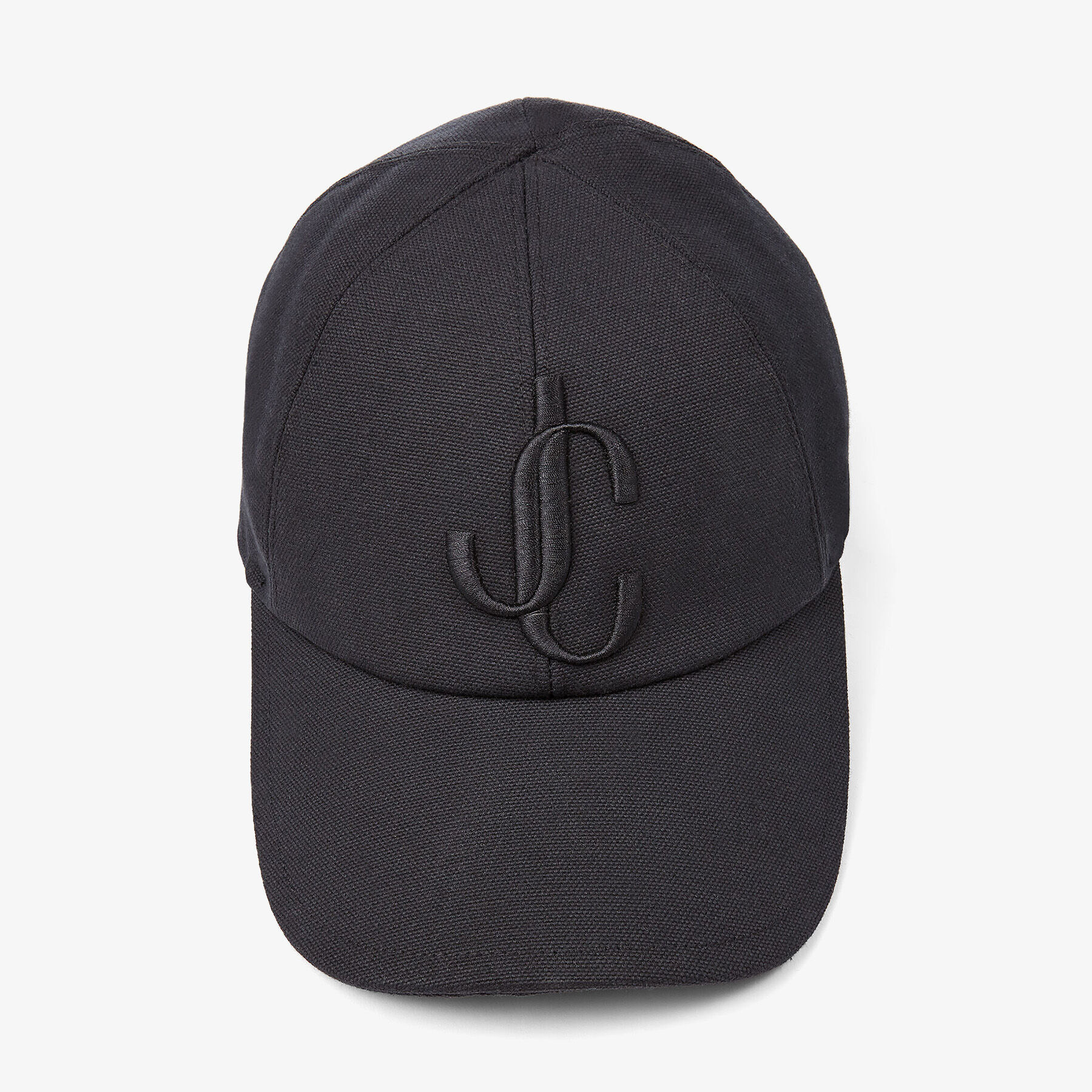 【30％OFF】 Black Cotton-canvas Baseball Cap with JC Logo | JC Baseball キャップ