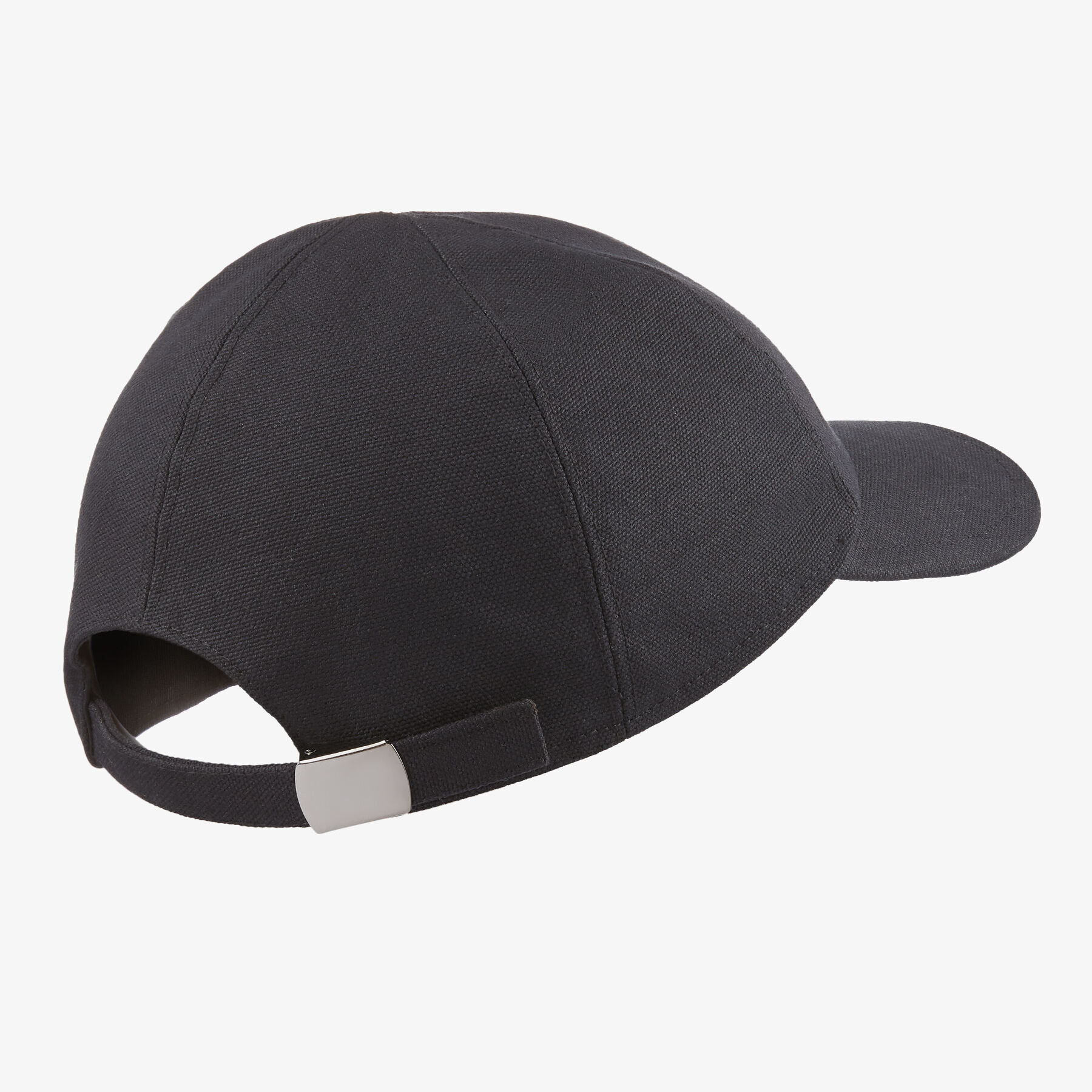 Black Cotton-canvas Baseball Cap with JC Logo | JC Baseball