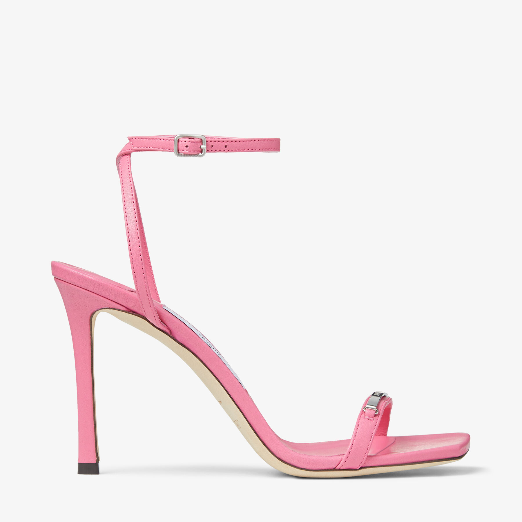 半額セール JIMMY CHOO JAXON95 NAPPA W LEATHER SANDAL JIMMY CHOO Jaxon 95 embellished patent-leather sandals | THE