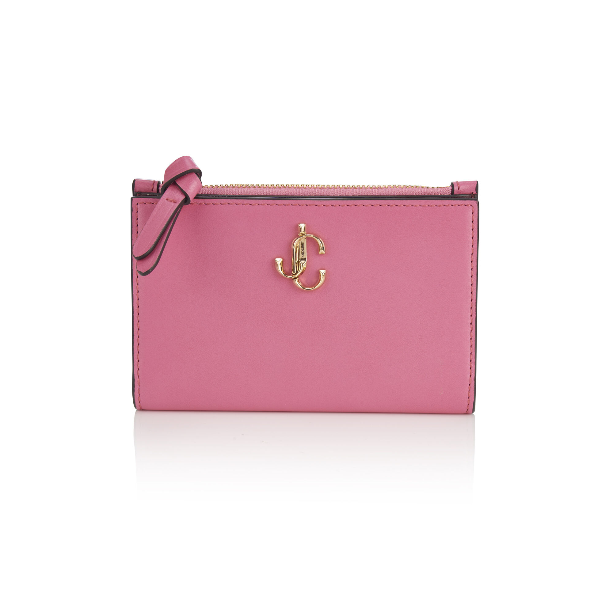 【JIMMY CHOO】JCロゴ付き！LITZY スモール ウォレット 折り財布 JIMMY CHOO】JCロゴ付き！LITZY スモール ウォレット 折り財布