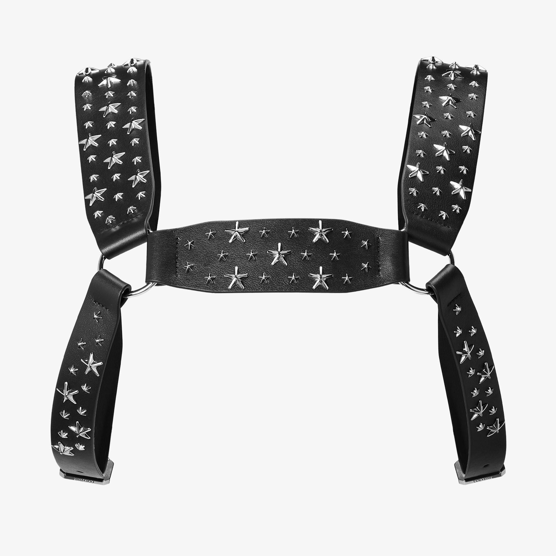 2024aw noir kei ninomiya harness 安全ピン Jimmy Choo noir kei ninomiya All Stars Harness | Black Smooth Calf